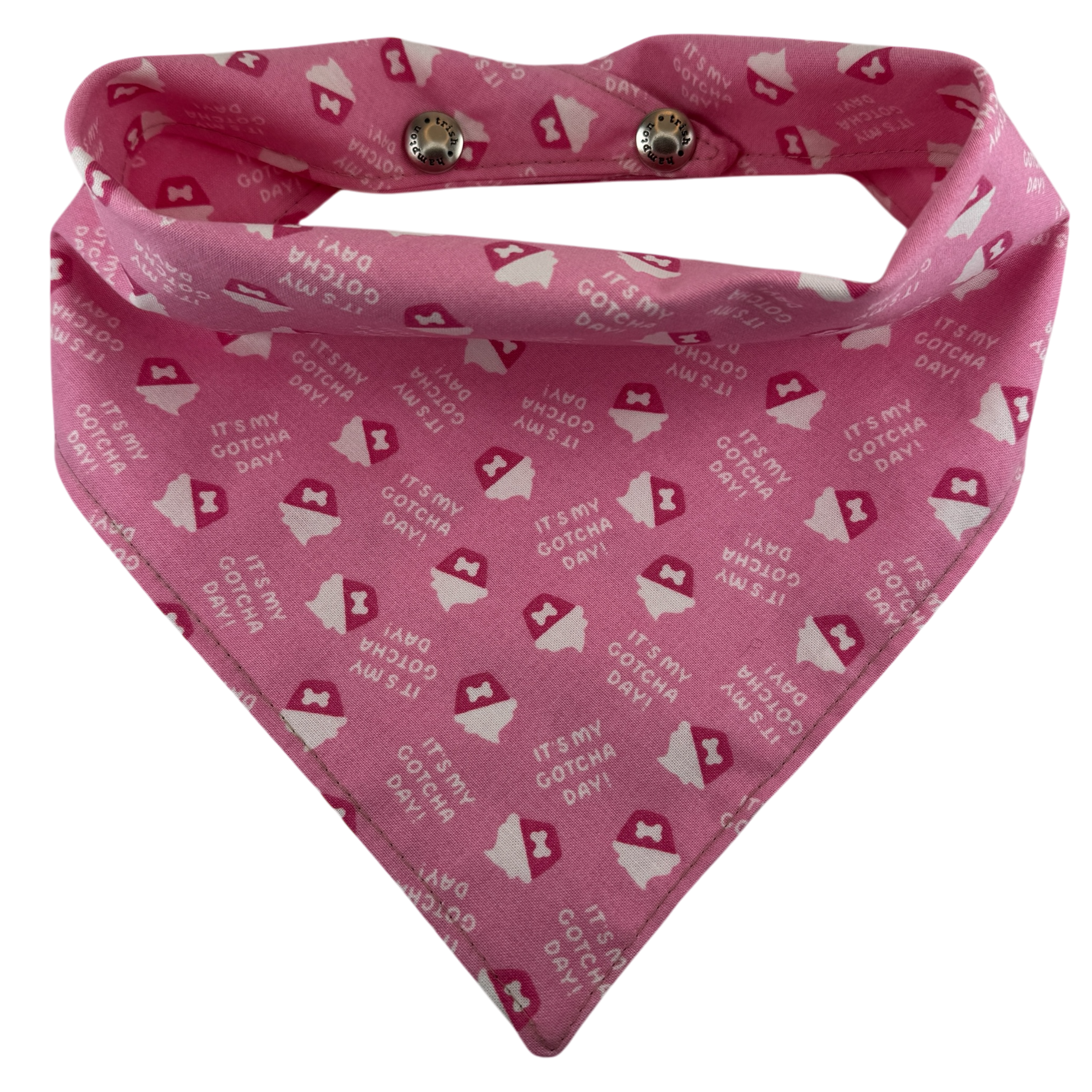 Gotcha Day Pink Dog Bandana - 1090