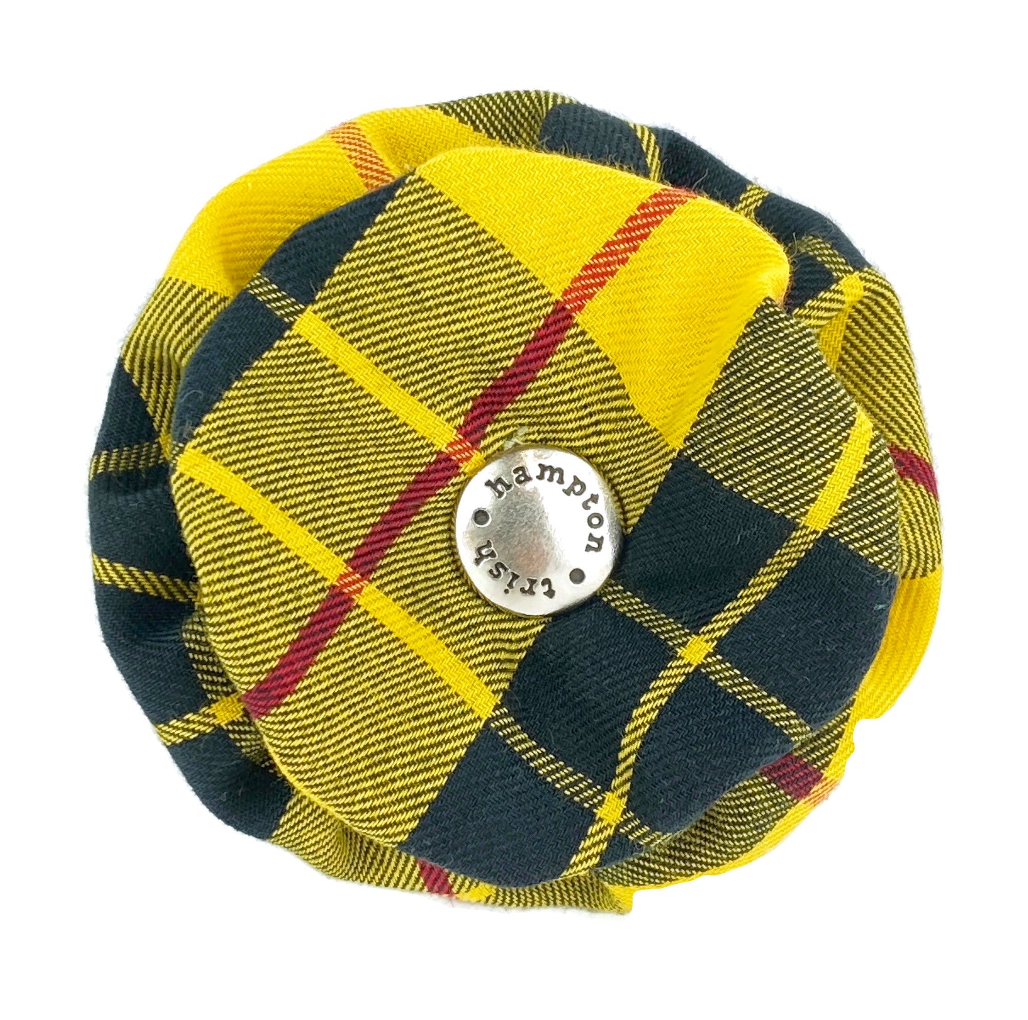 Yellow Tartan Plaid Dog Blossom - 760