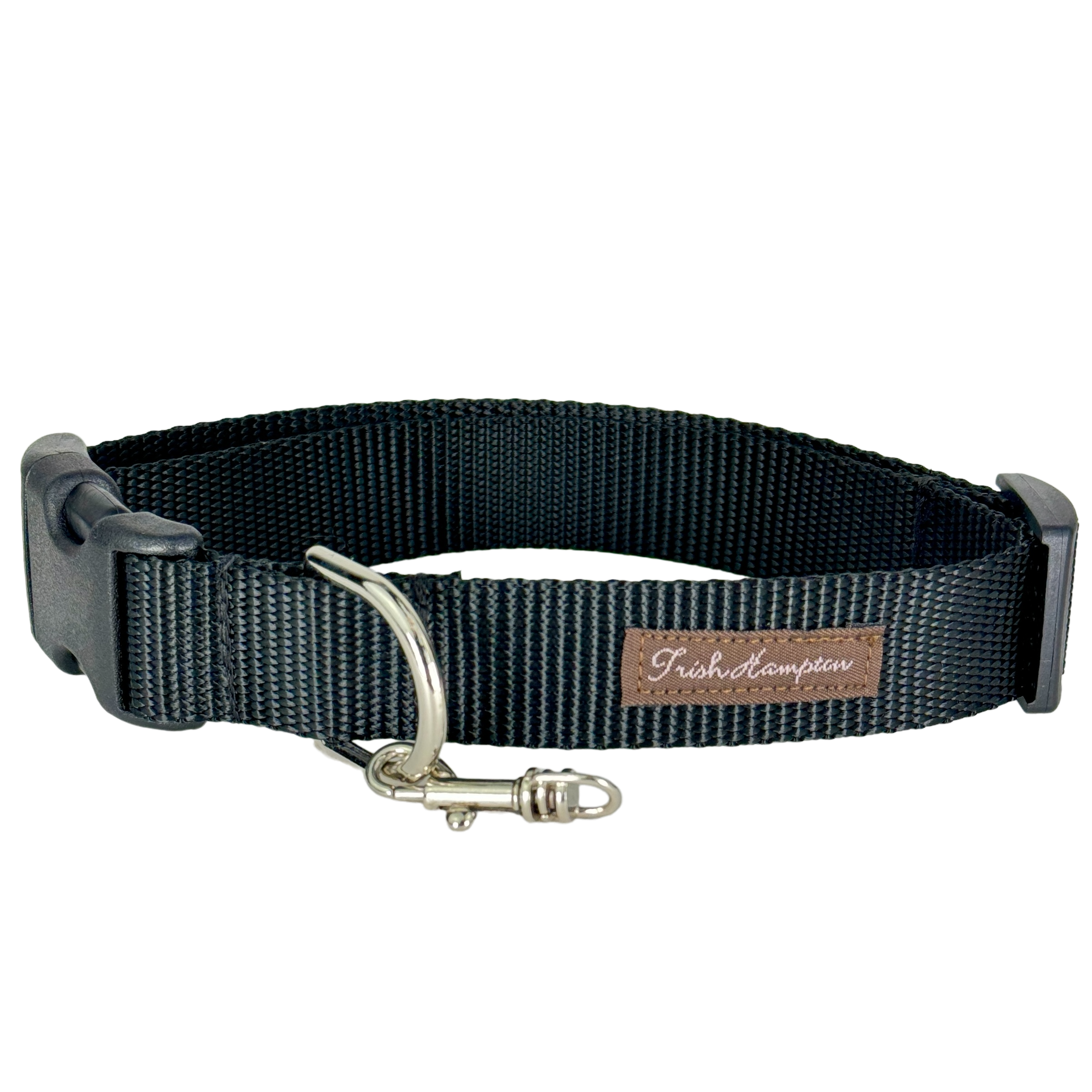 Black Nylon Webbing Dog Collar - 807