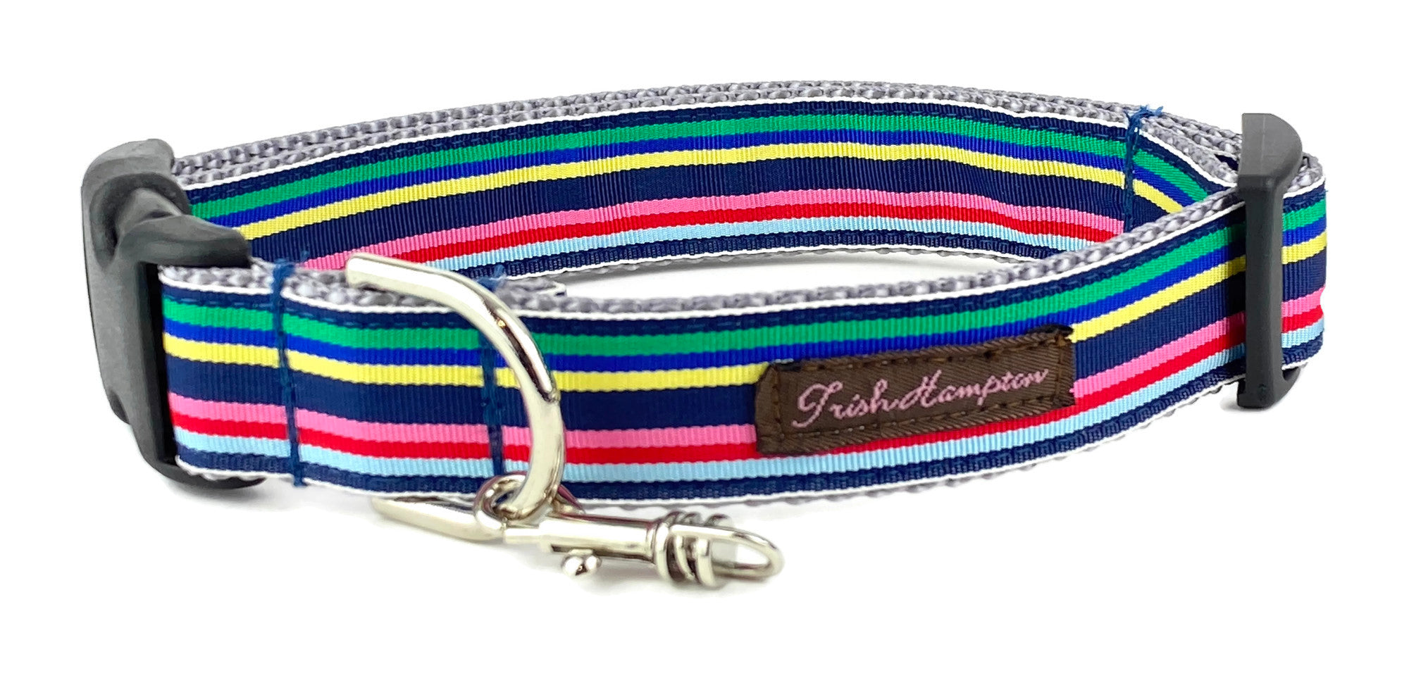 Navy Multi Stripe Dog Collar - 769