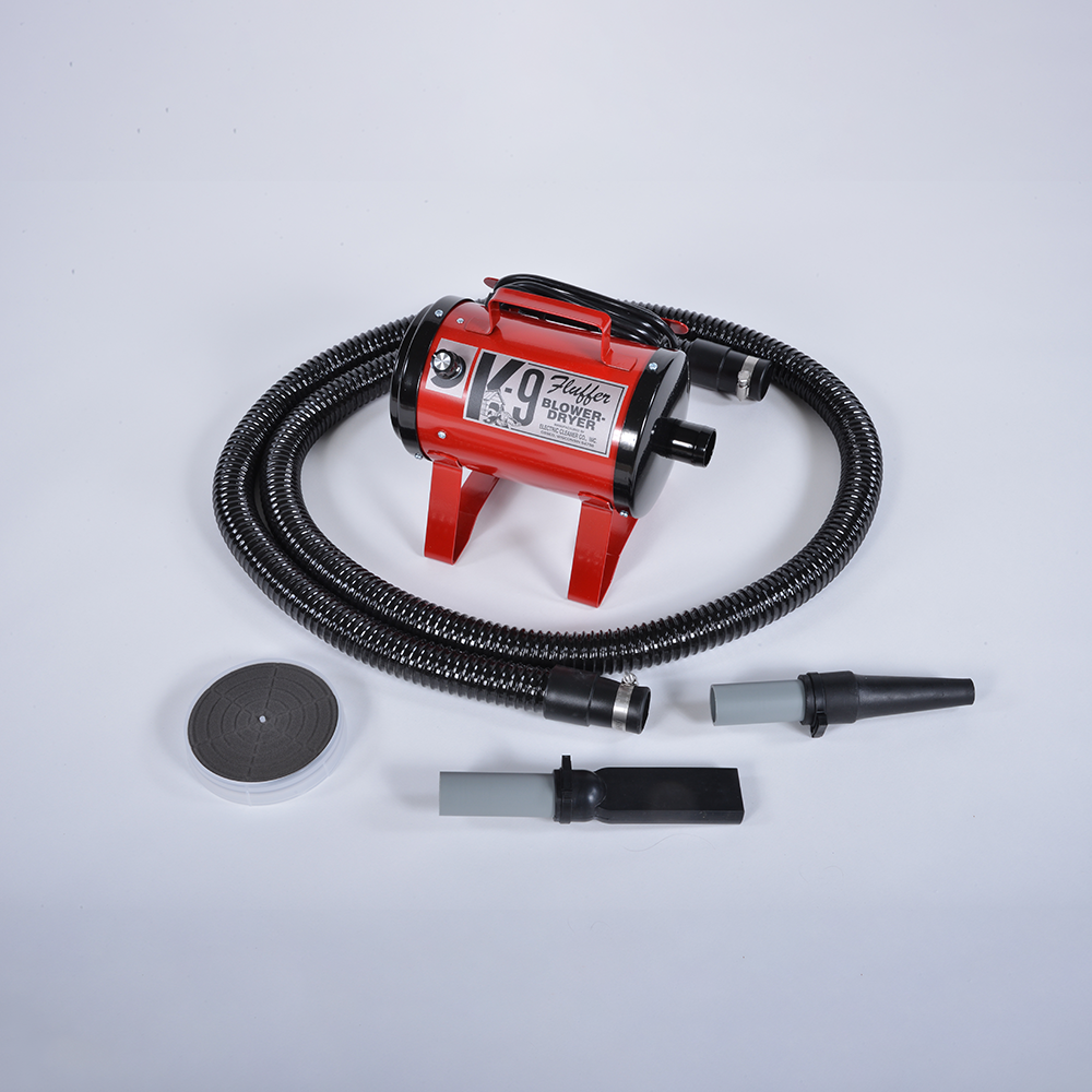 K9 Fluffer Dryer in Red