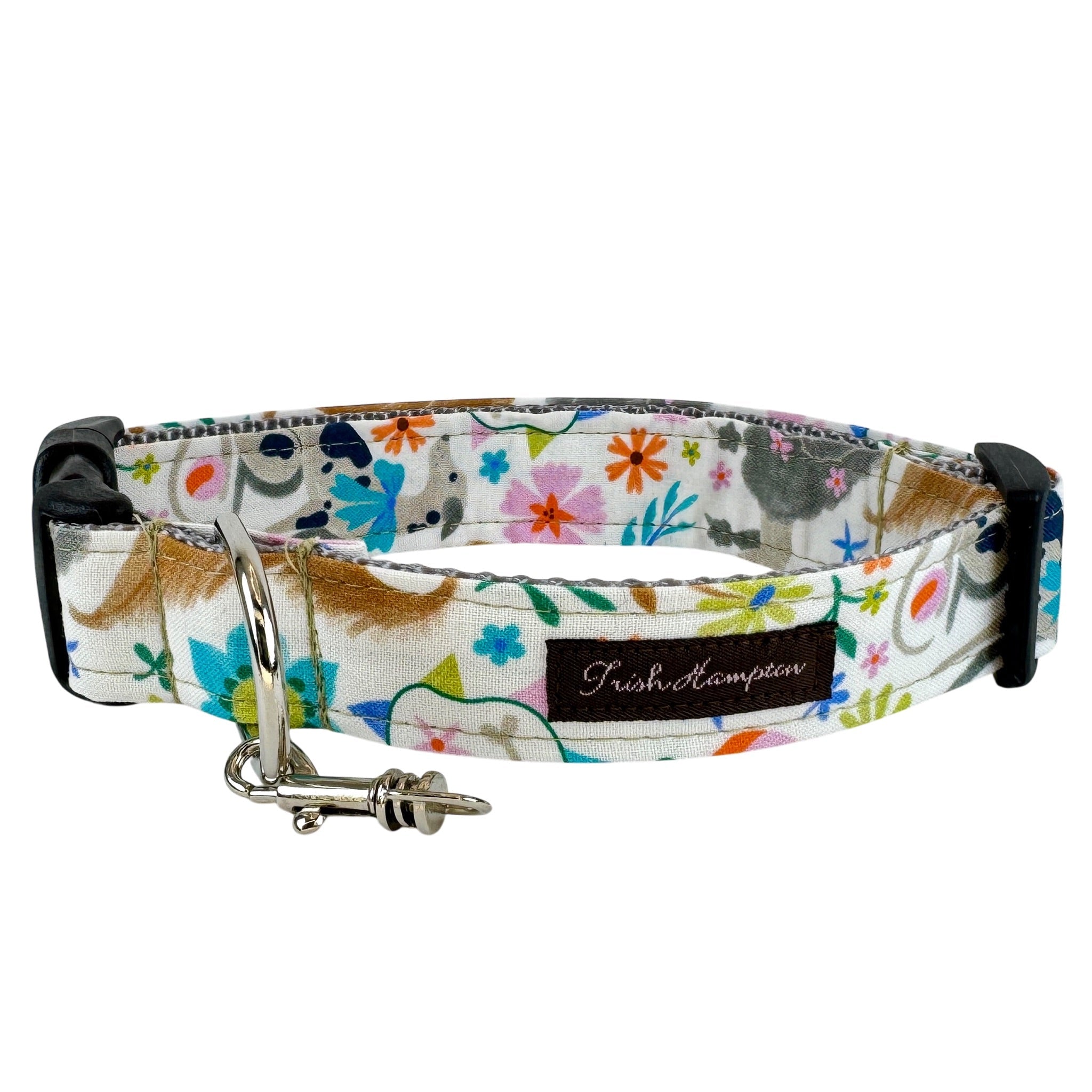 Dogs with Flowers Dog Collar - 1089