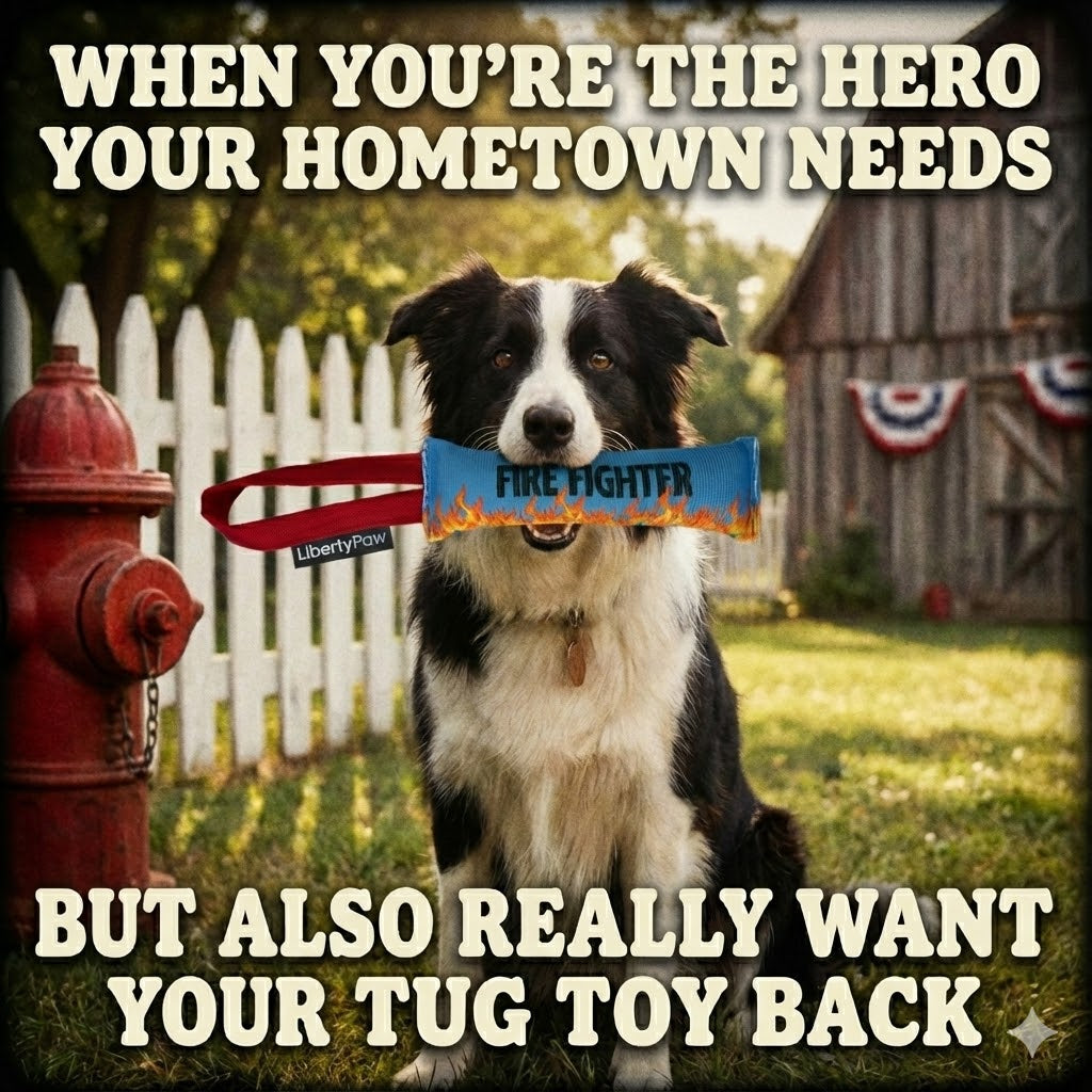 firefighter tug toy meme