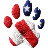 American flag Paw
