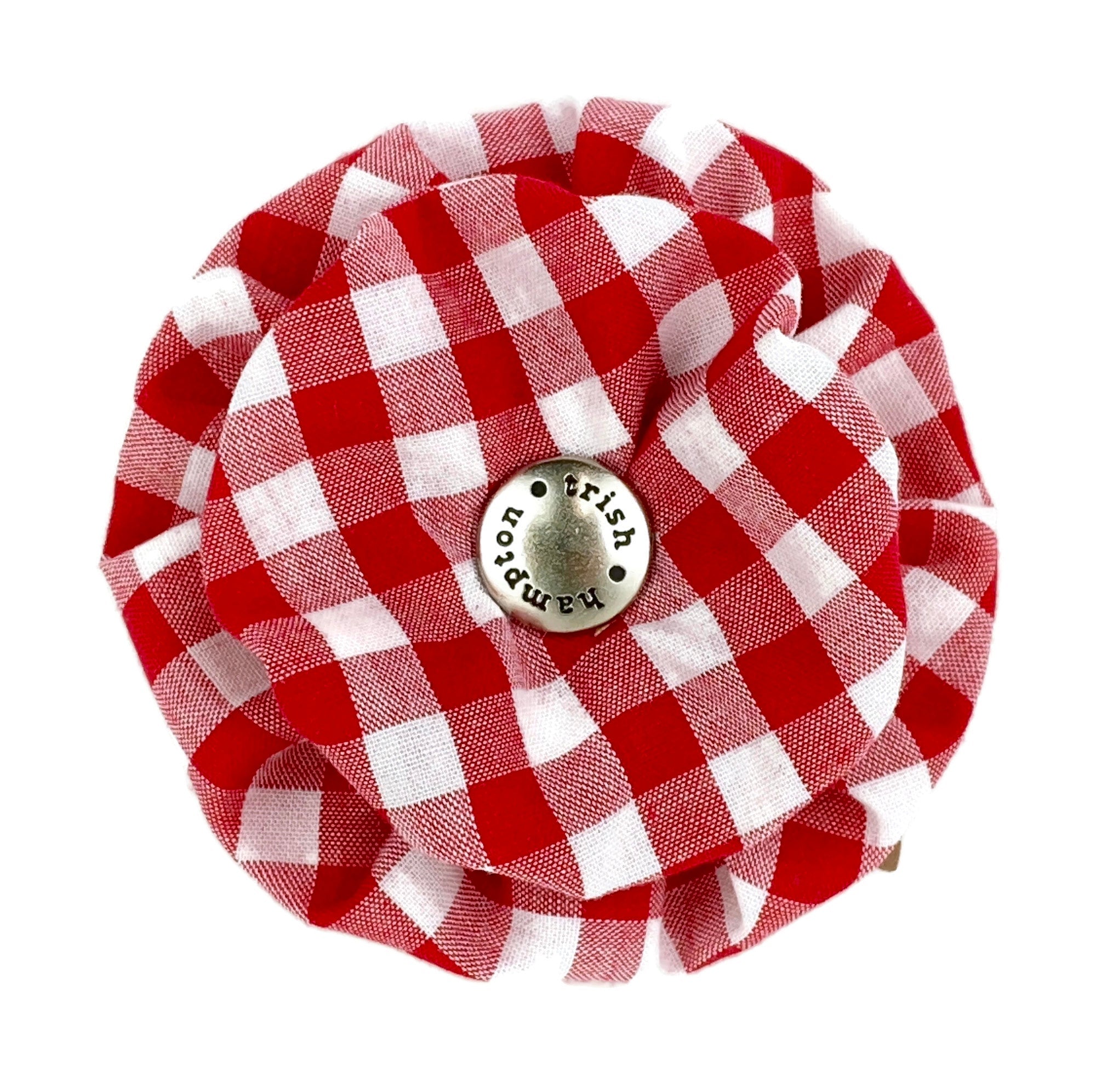 Red/White Gingham Dog Blossom - 1005