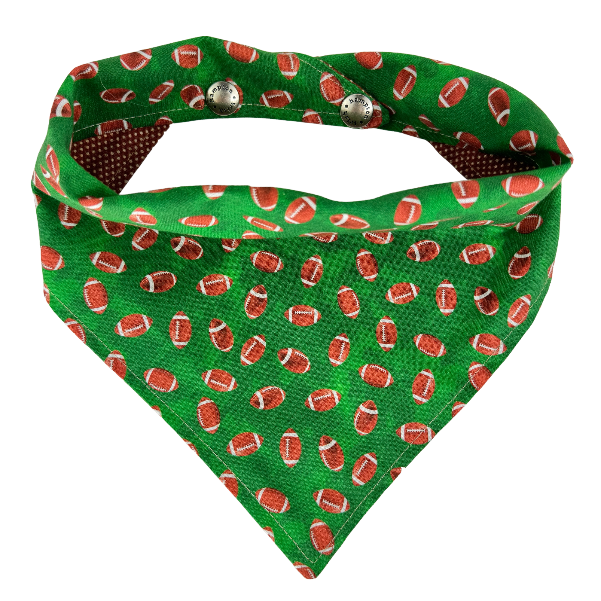 Green Football Dog Bandana - 1033