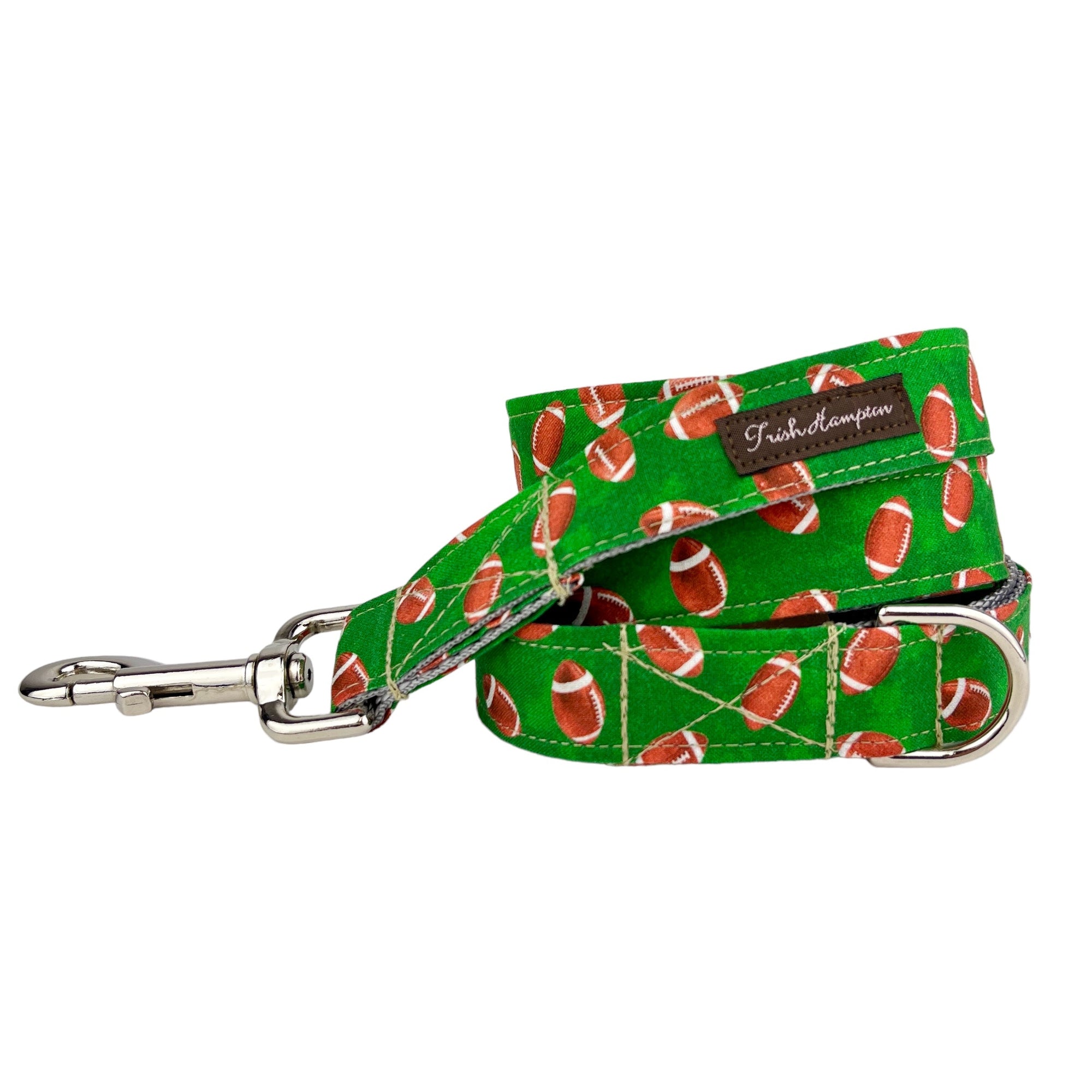 Green Football 6ft Dog Leash - 1033