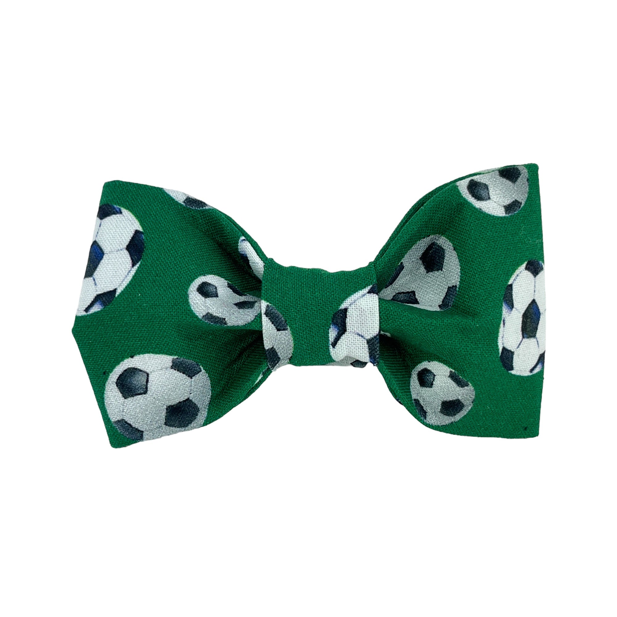 Green Soccer Ball Dog Bow Tie - 1032