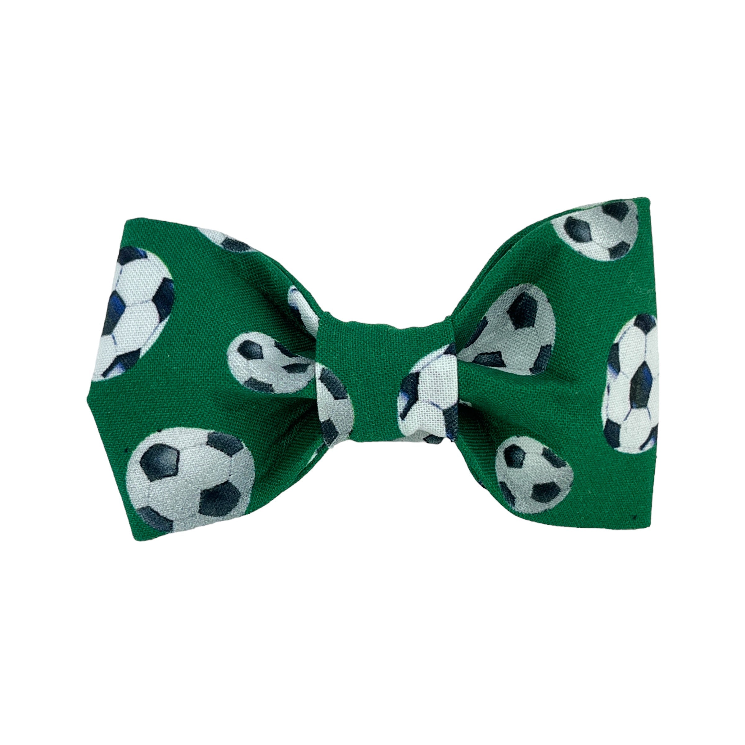 Green Soccer Ball Dog Bow Tie - 1032