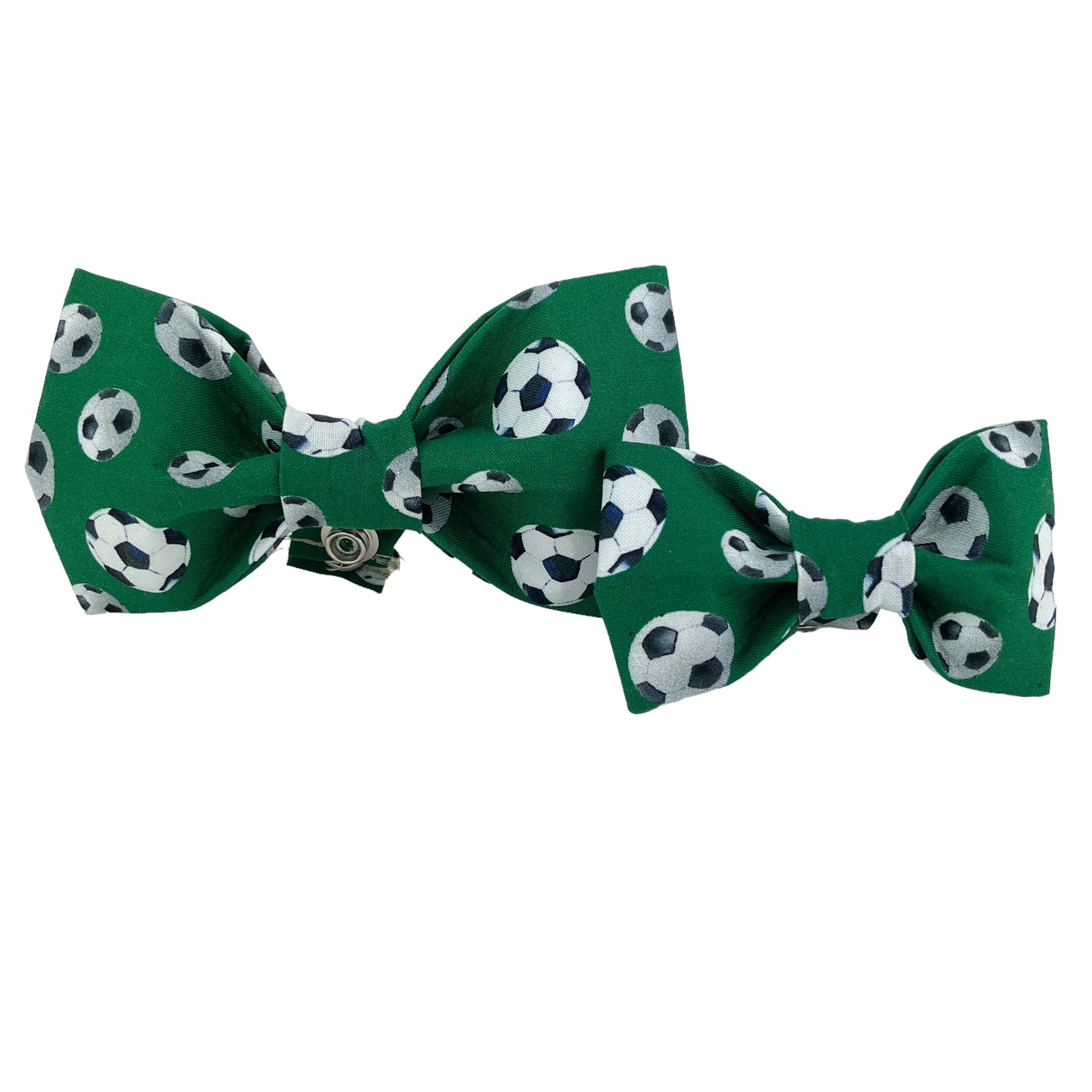 Green Soccer Ball Dog Bow Tie - 1032