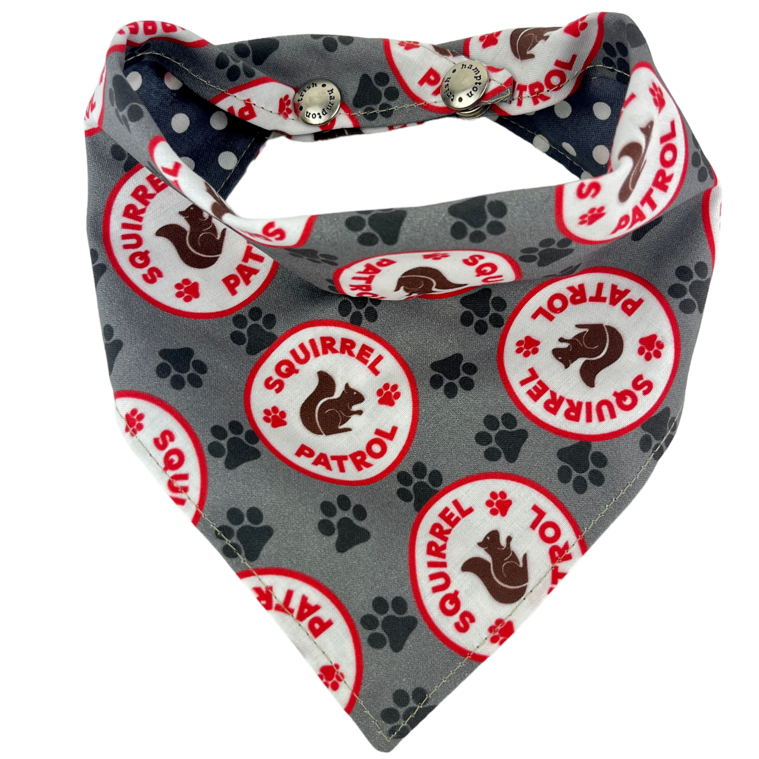 Gray Squirrel Patrol Dog Bandana - 1061