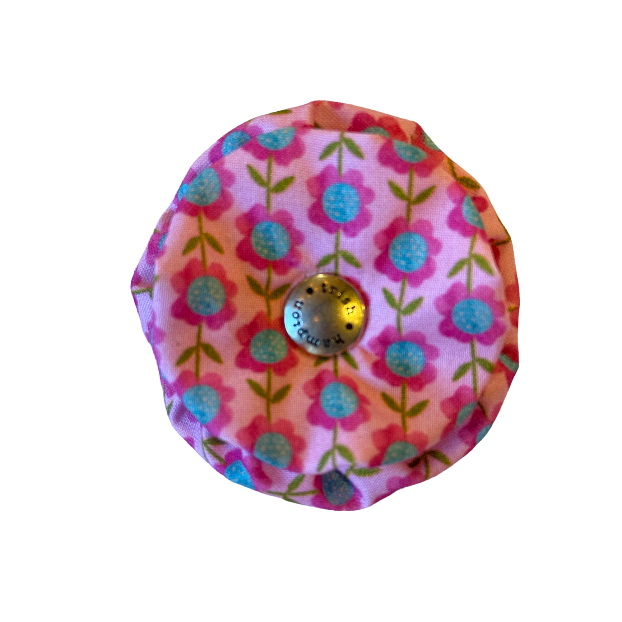 Pink/Aqua Flower Vines Dog Blossom - 1066