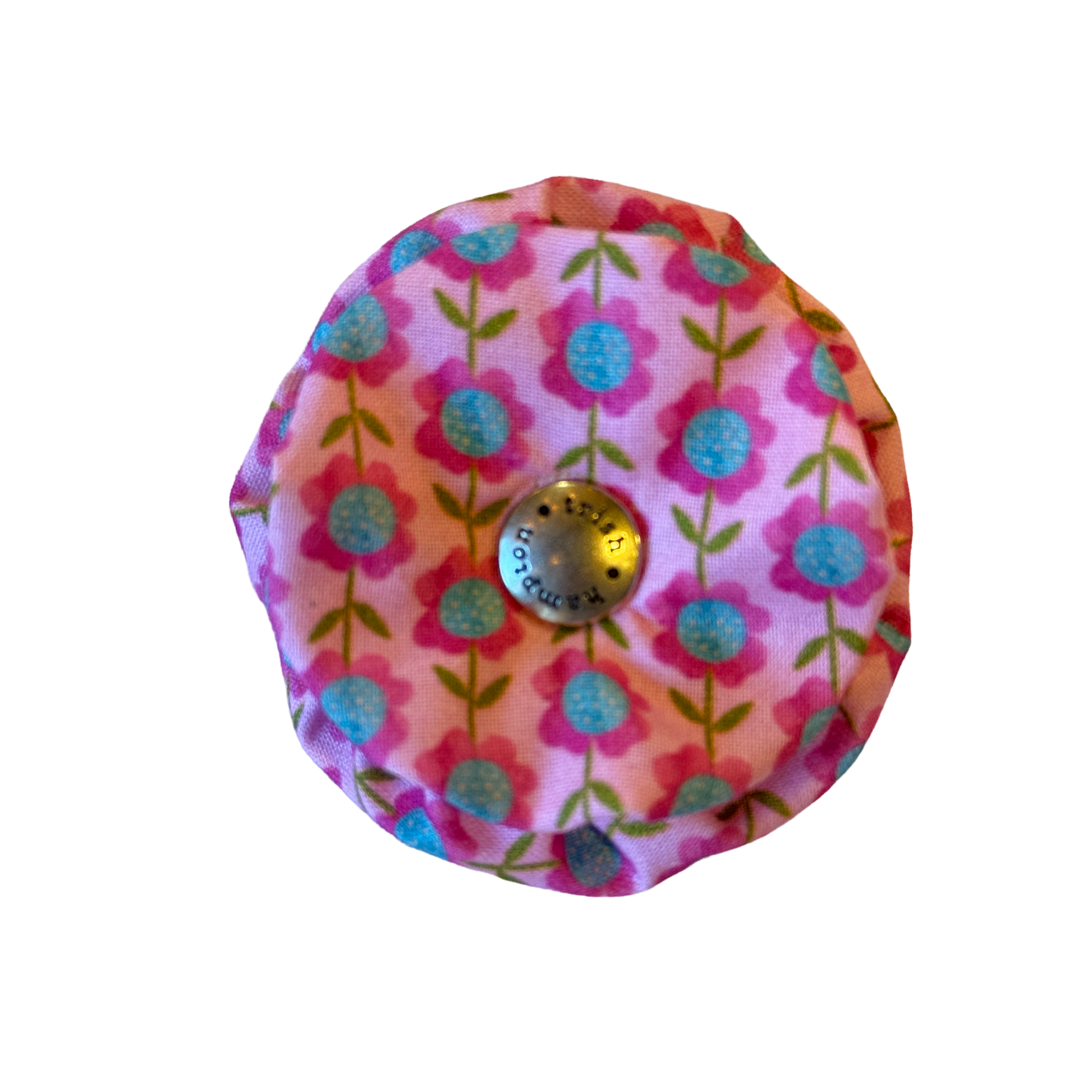 Pink/Aqua Flower Vines Dog Blossom - 1066