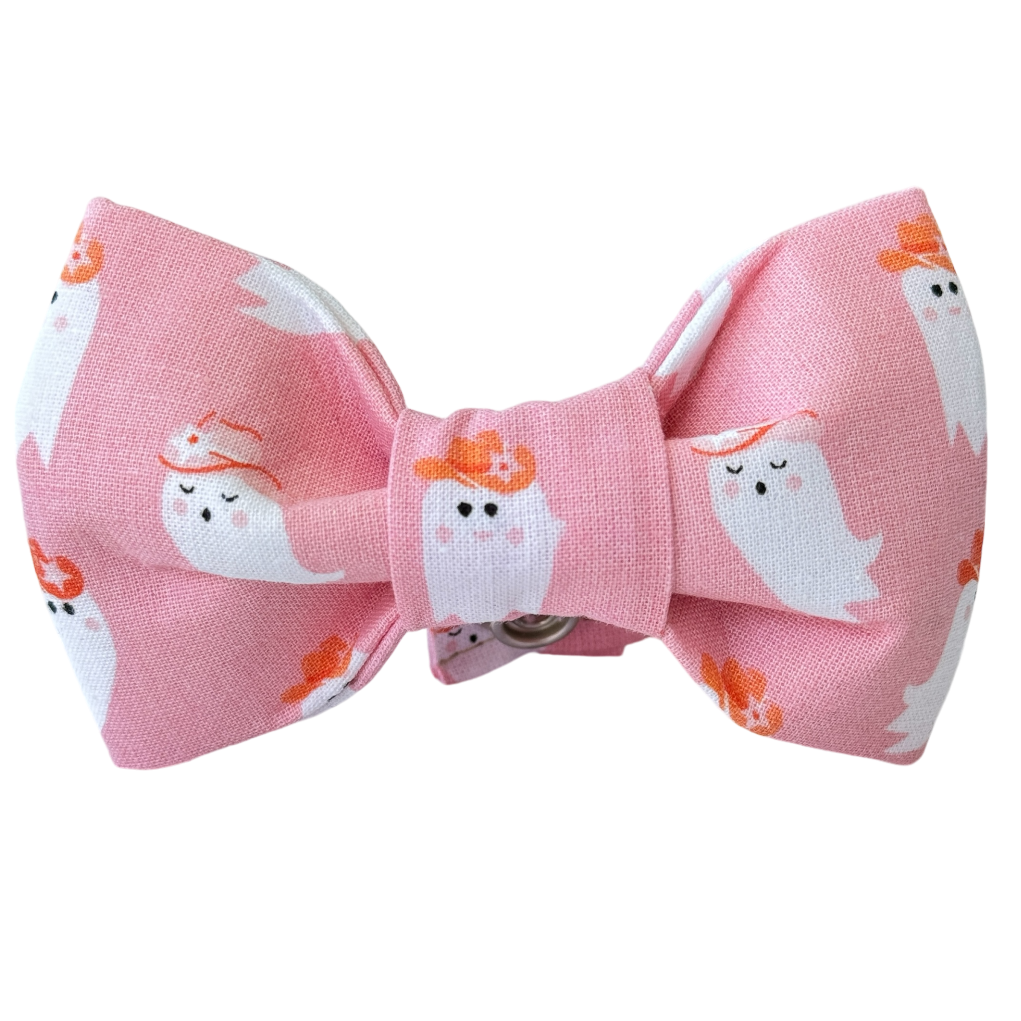 Pink Cowgirl Ghosts Dog Bow Tie - 1072