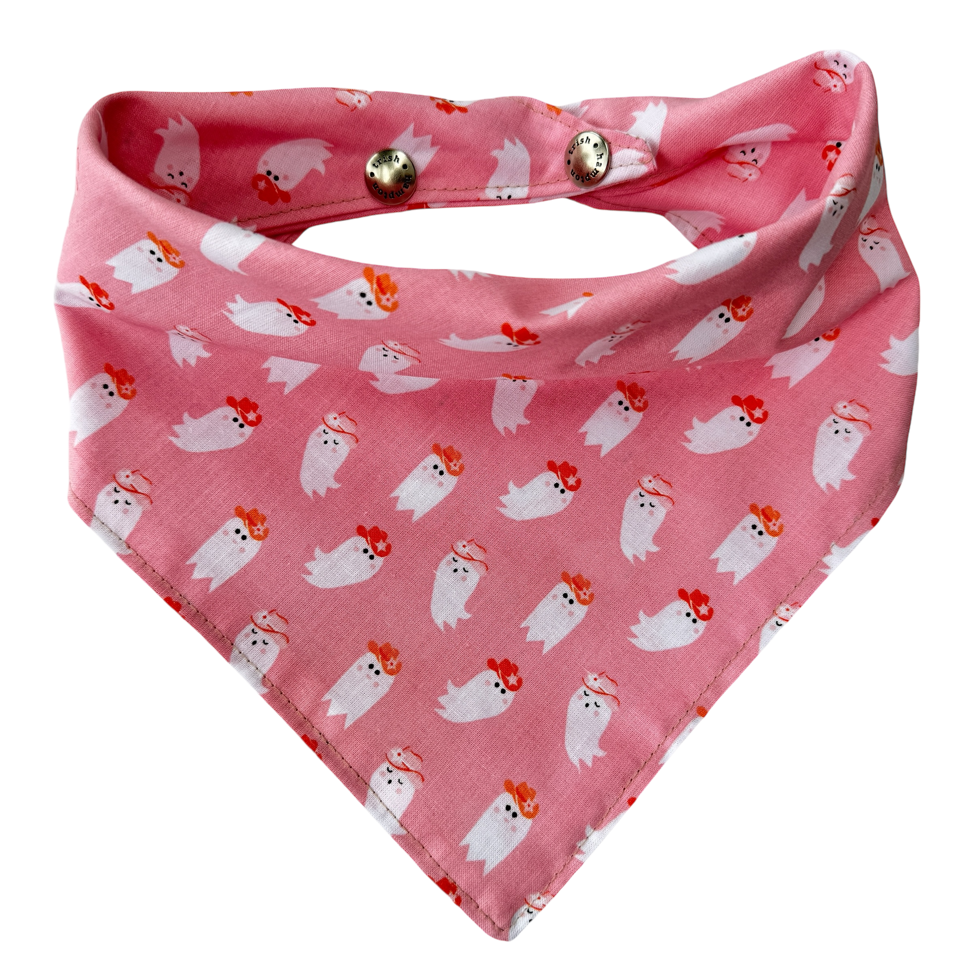 Pink Cowgirl Ghosts Dog Bandana - 1072