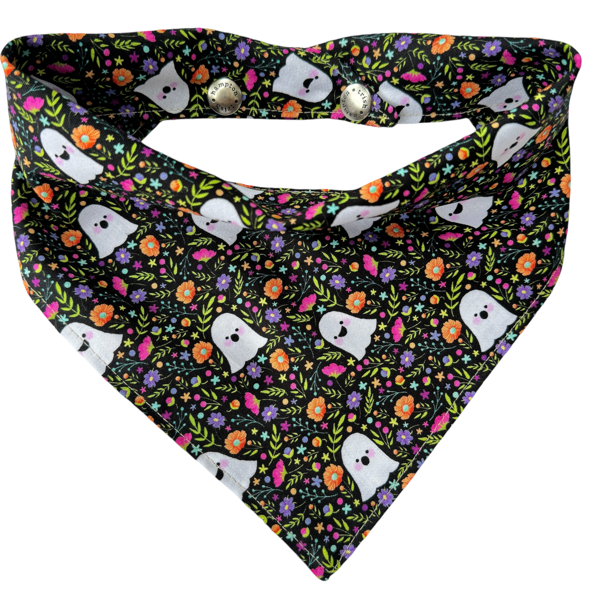 Floral Ghosts Dog Bandana - 1074