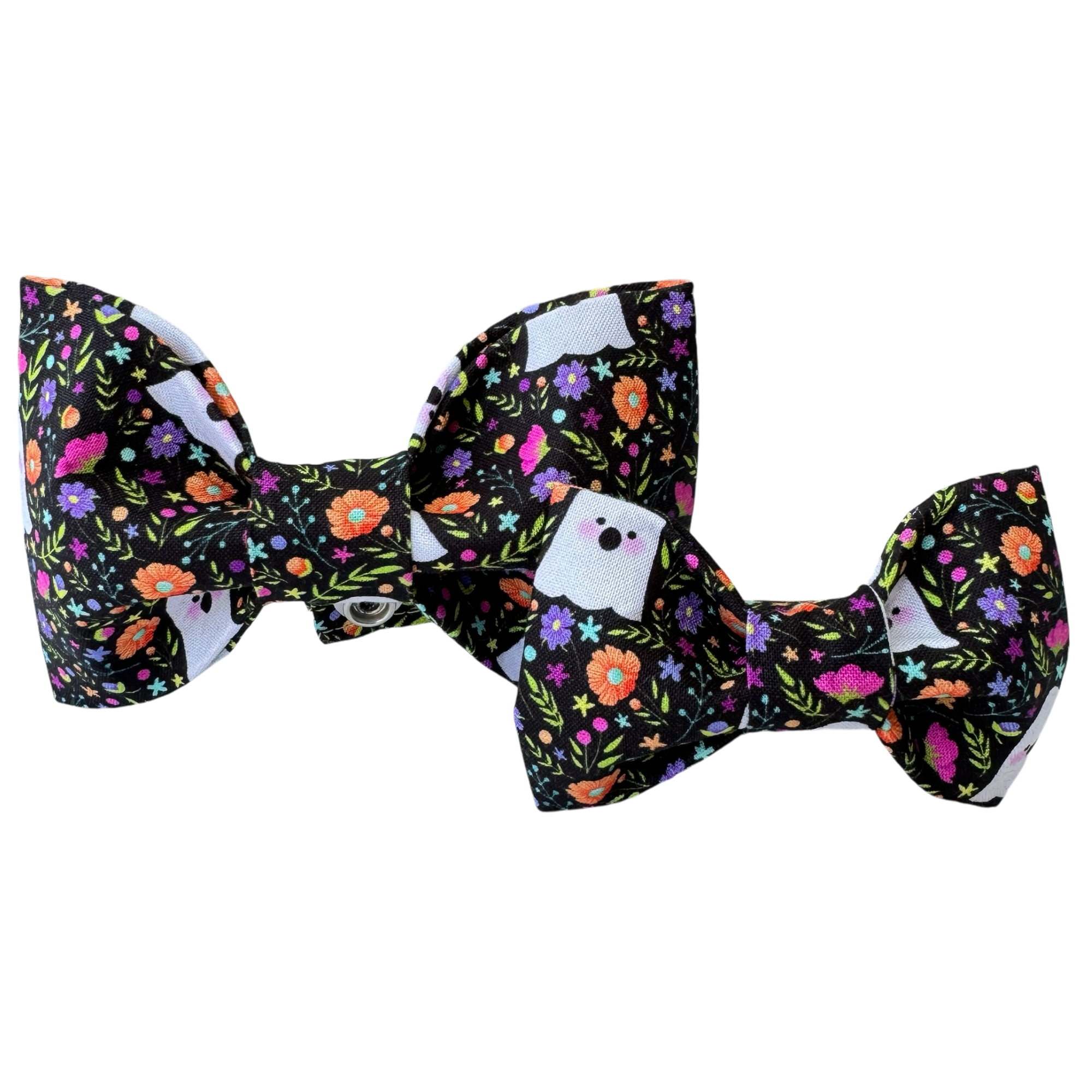 Floral Ghosts Dog Bow Tie - 1074