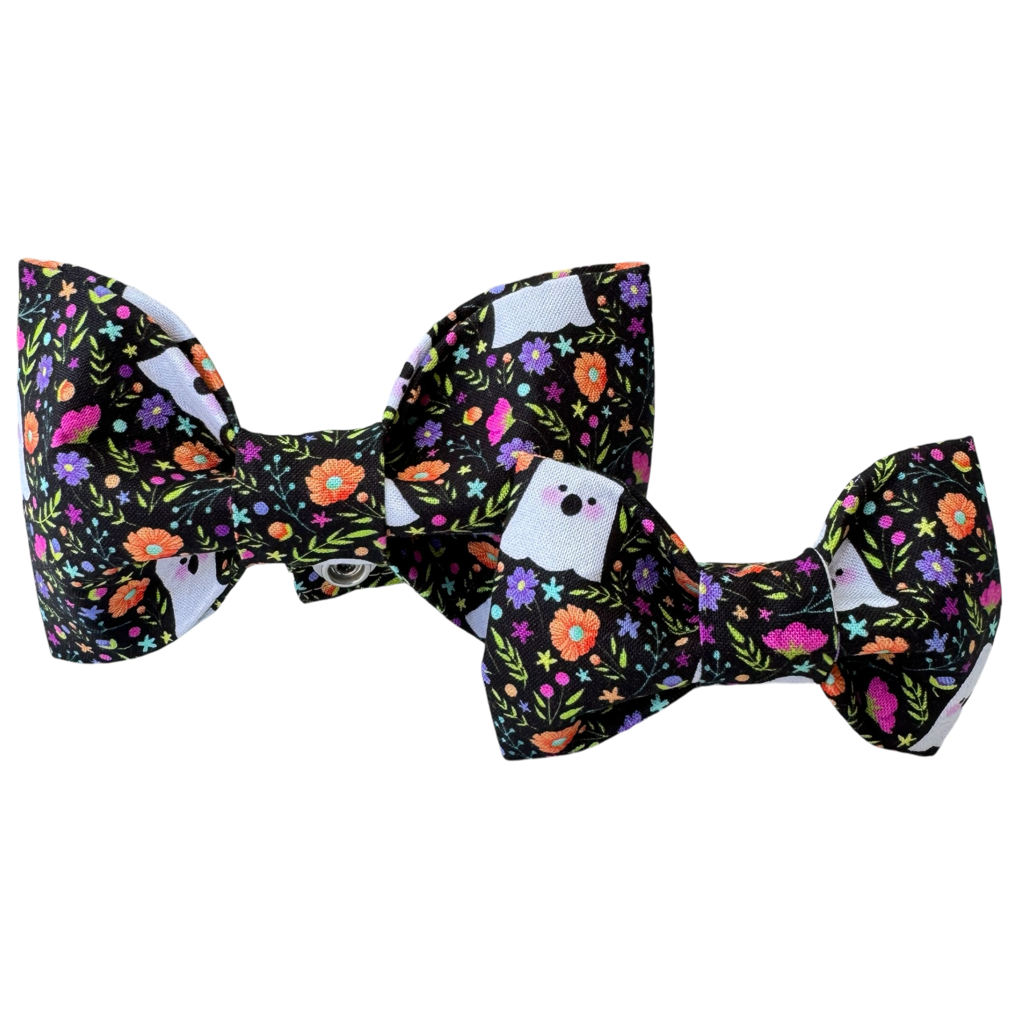Floral Ghosts Dog Bow Tie - 1074