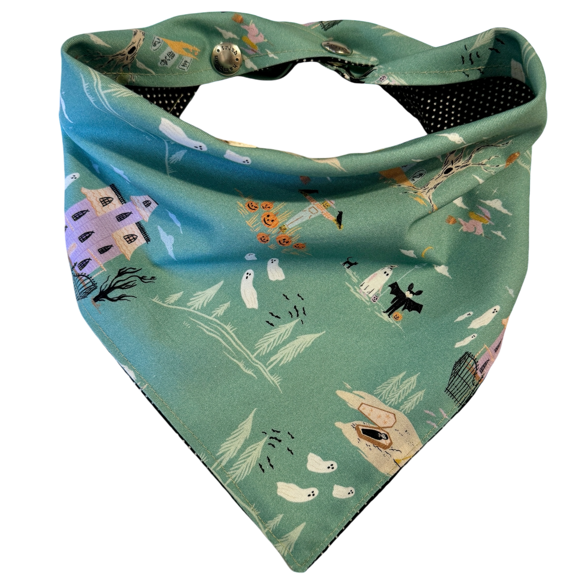 Harvest Moon / Haunted House Dog Bandana - 1084