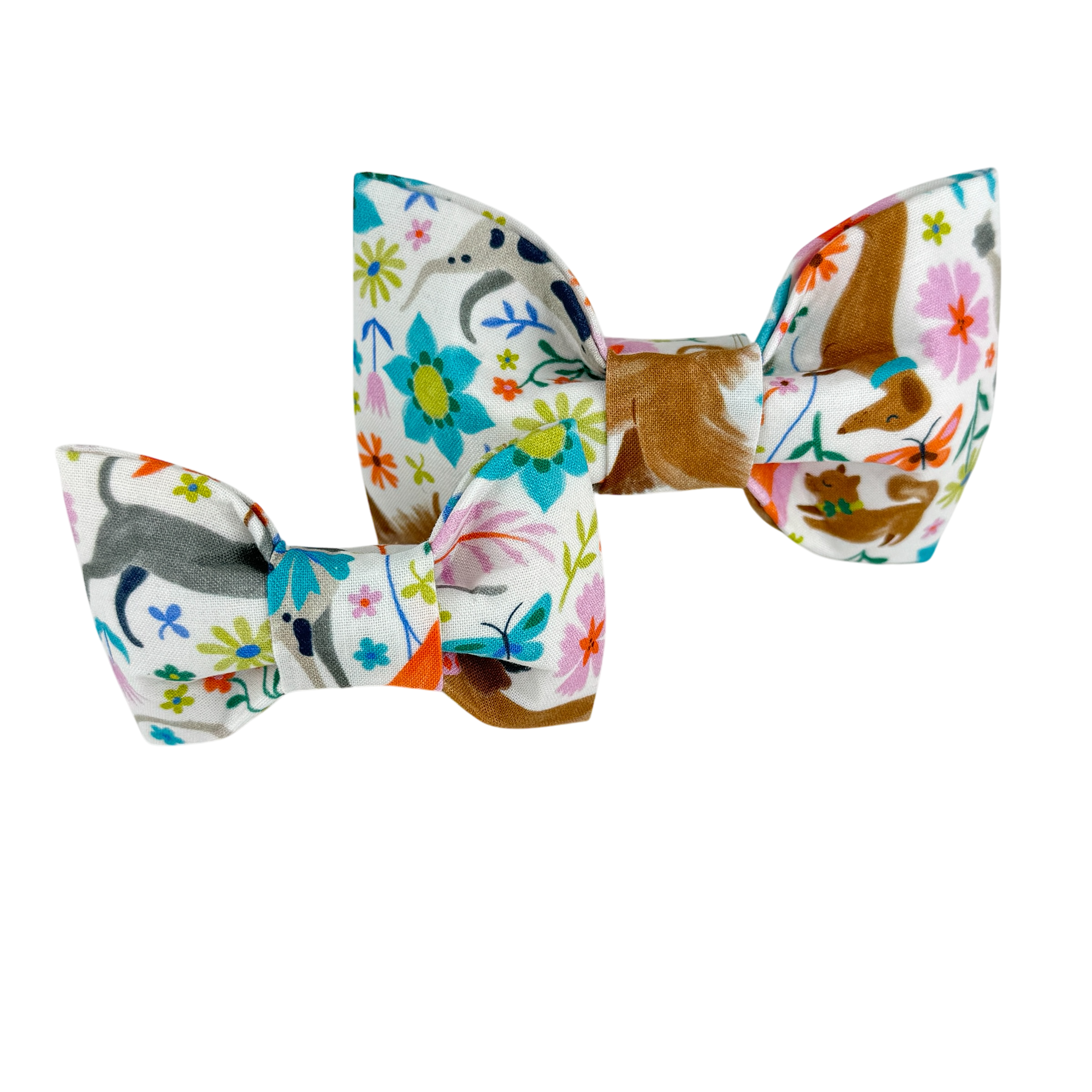 Dogs with Flowers Bow Tie - 1089