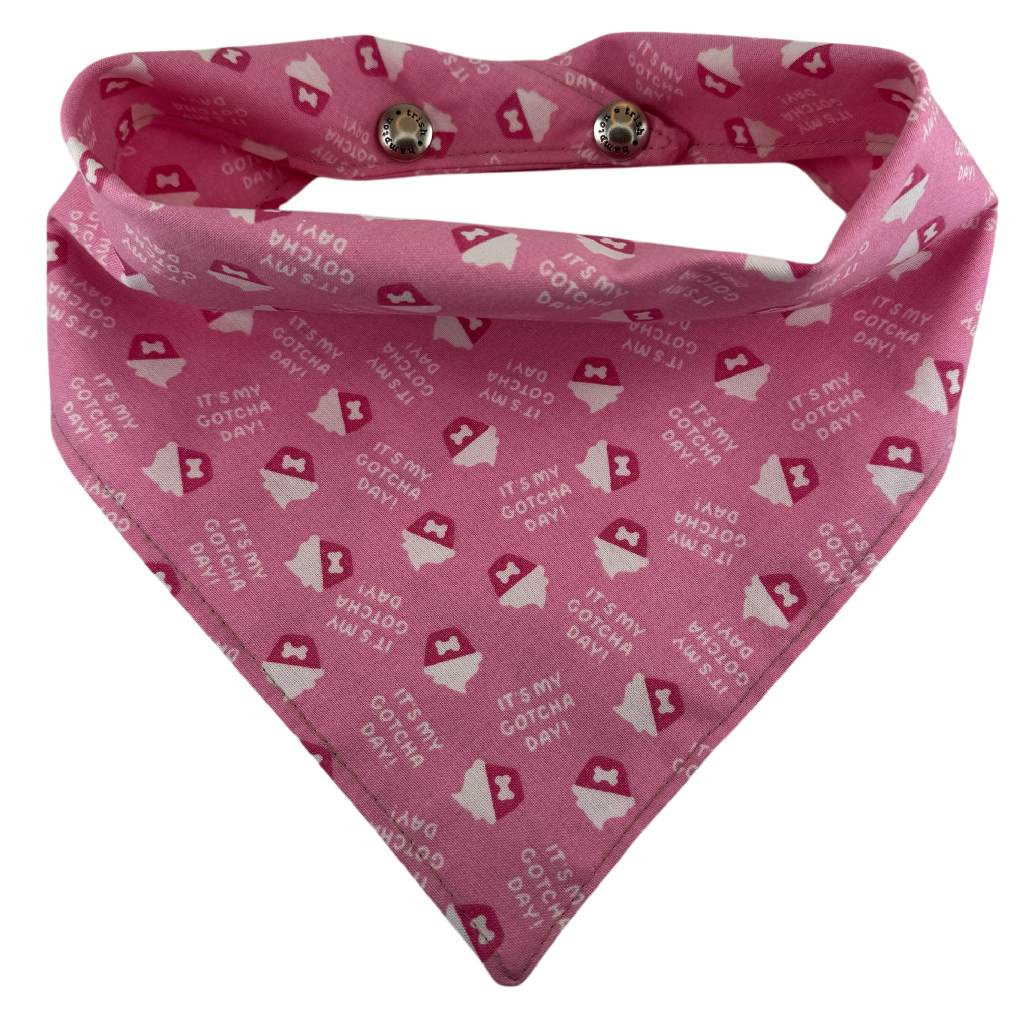 Gotcha Day Pink Dog Bandana - 1090