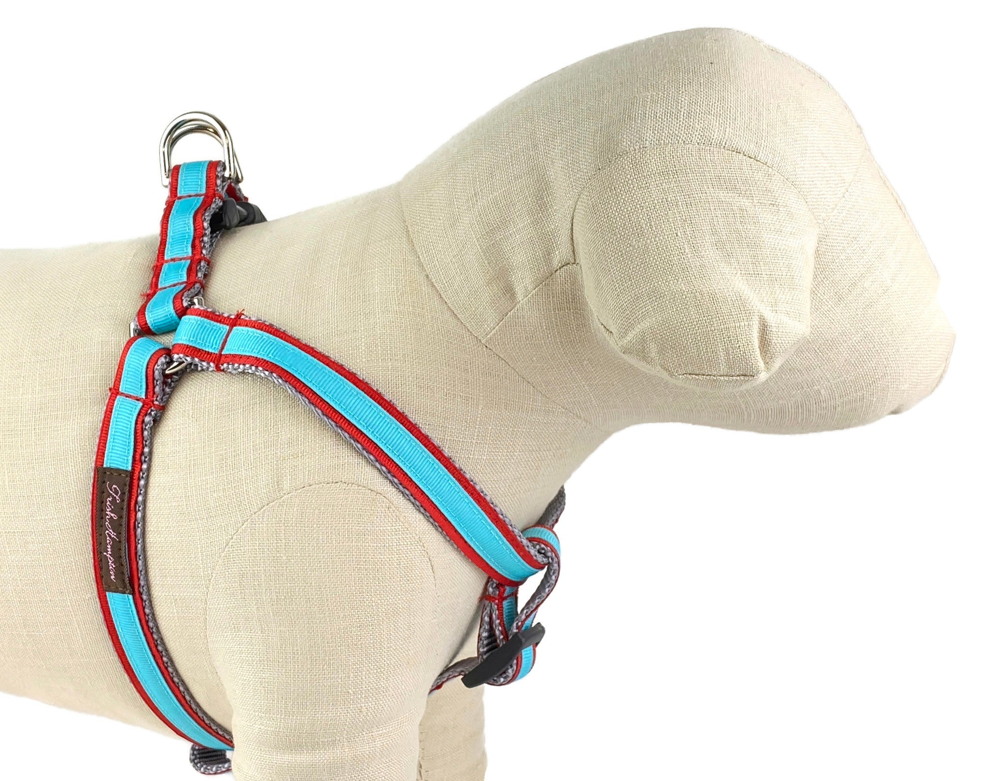 Red/Aqua Dog Harness - 330
