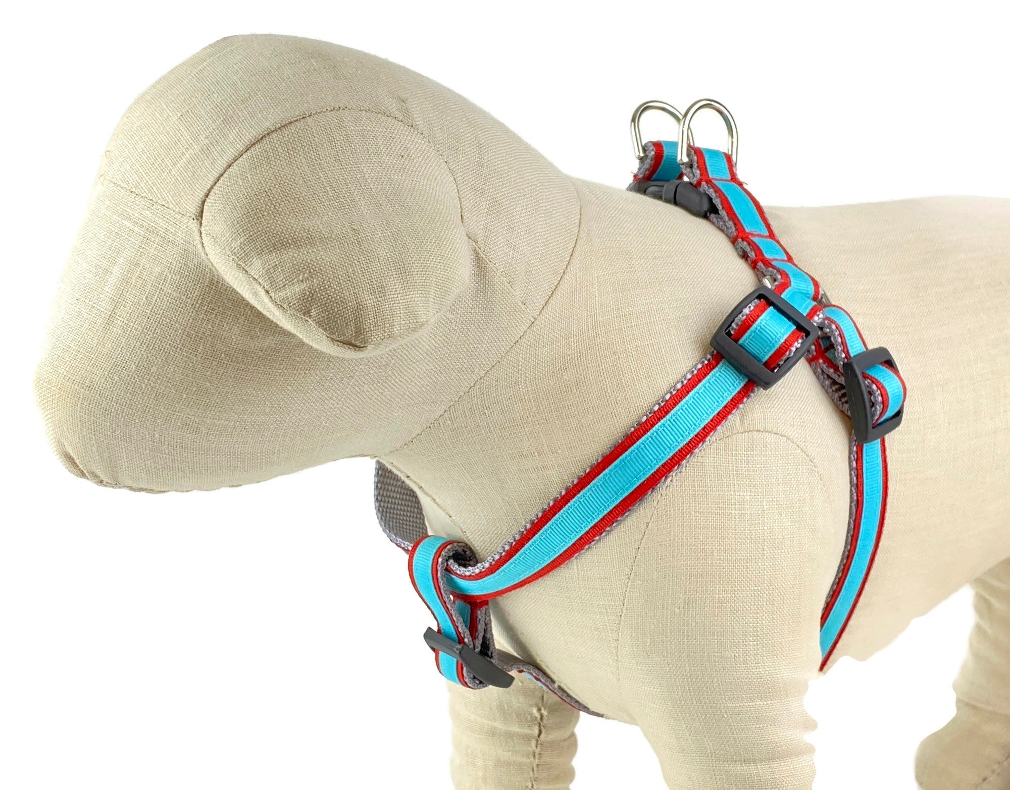 Red/Aqua Dog Harness - 330