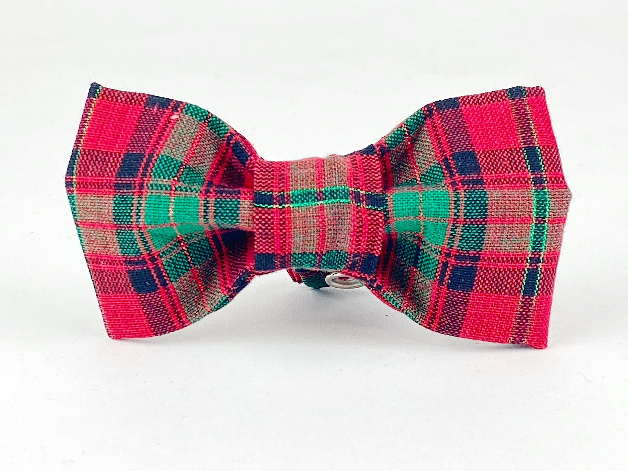 Red/Green Christmas Plaid Dog Bow Tie - 1200