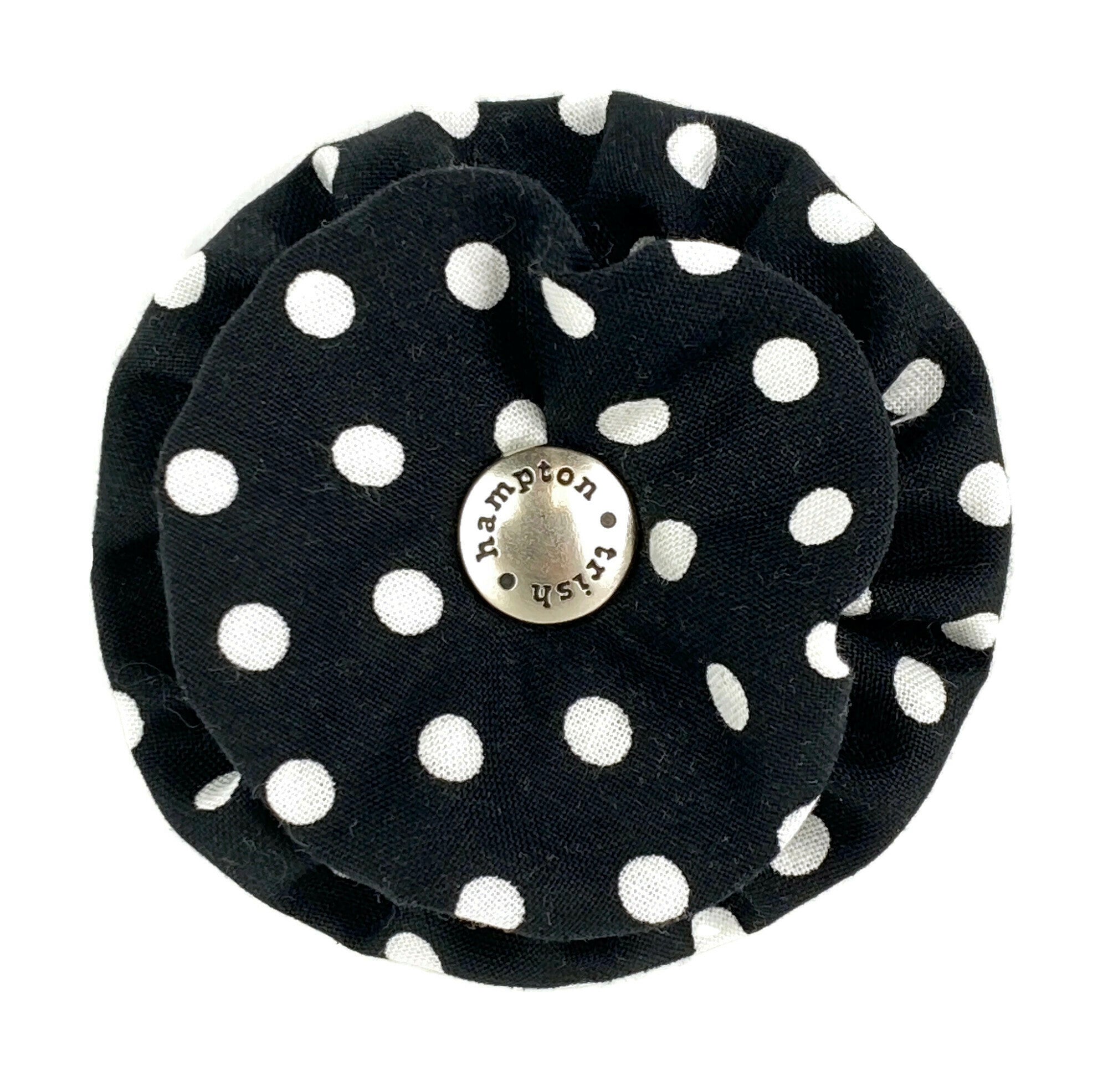 Black/White Polka Dot Dog Blossom - 501