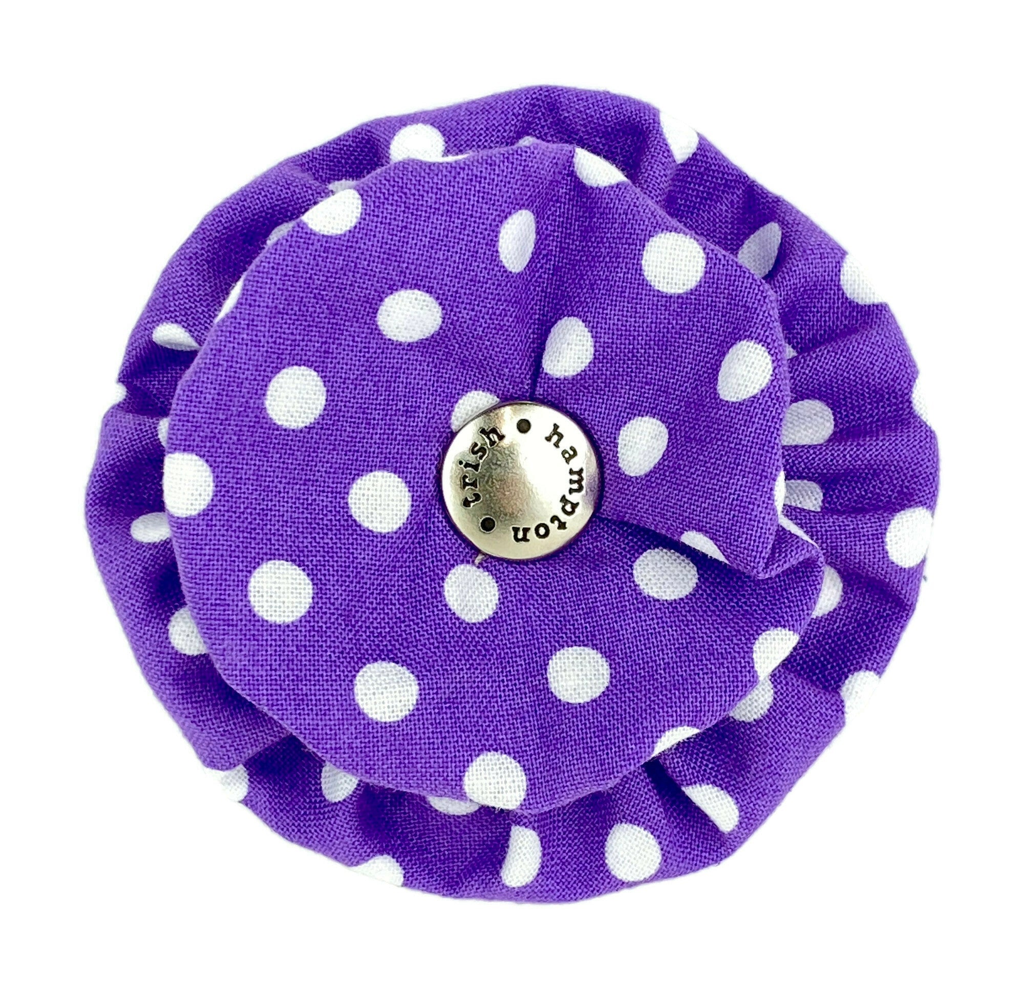 Purple/White Polka Dot Dog Blossom - 507