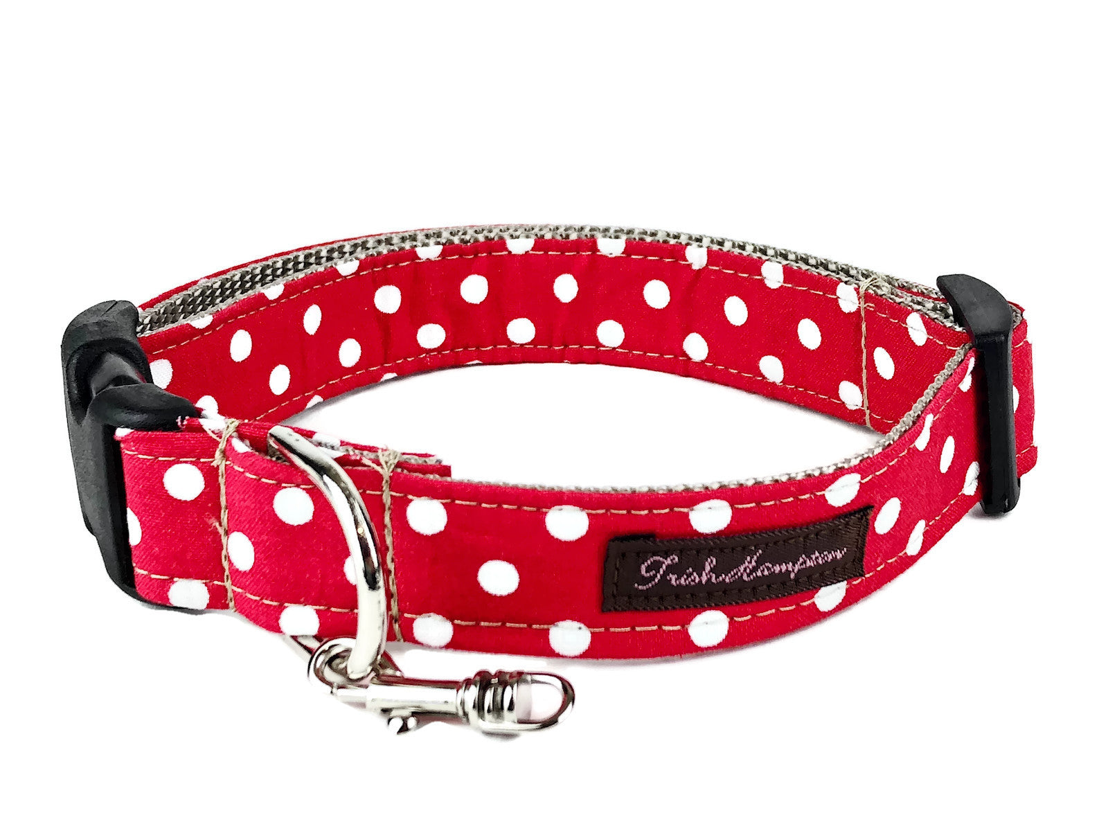 Red/White Polka Dot Dog Collar - 508