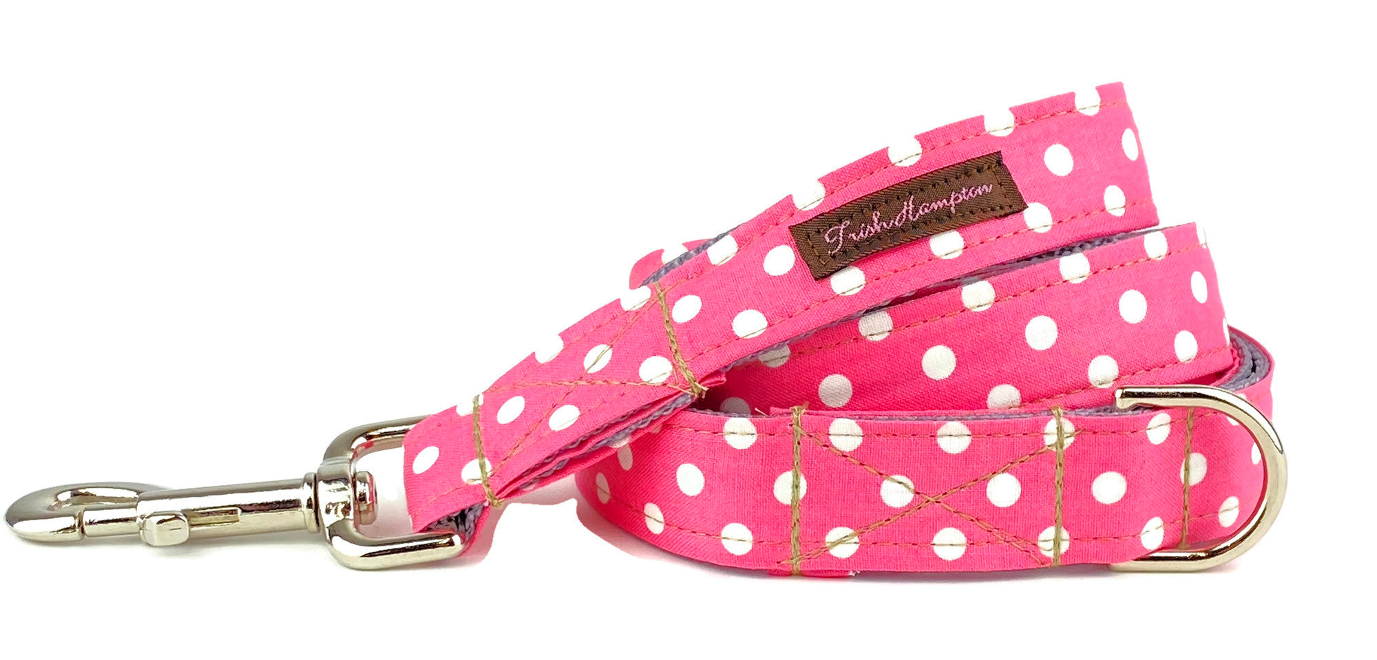Bubblegum Polka Dot 6ft Leash - 512