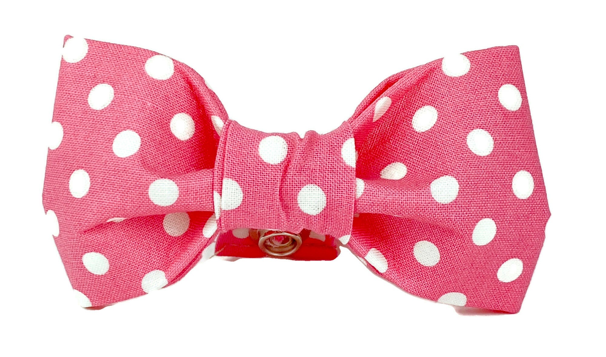 Bubblegum Dot Dog Bow Tie - 512