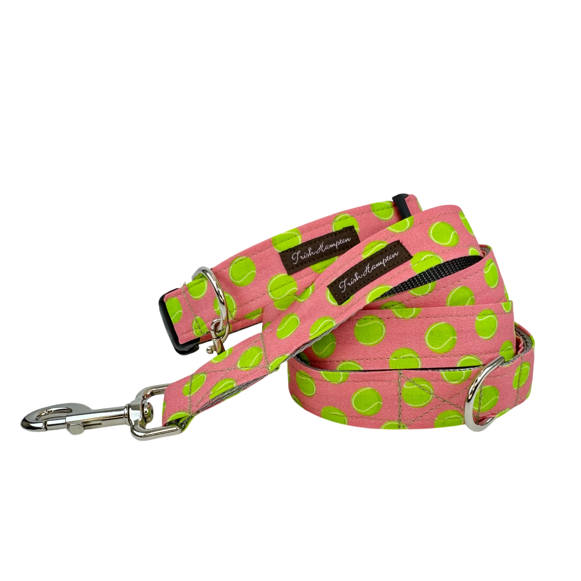 Salmon Tennis Balls 6ft Dog Leash - 1094