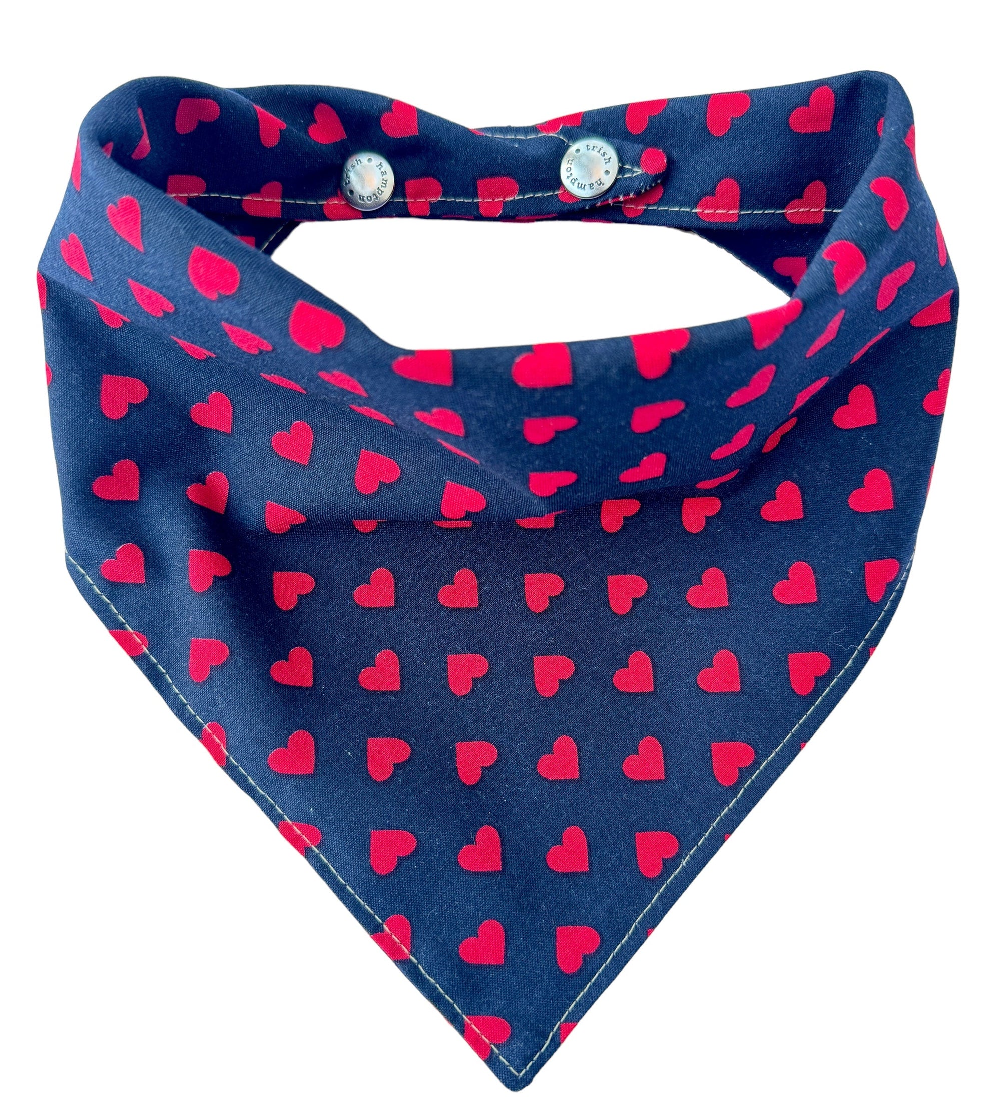 Midnight Hearts Dog Bandana - 757