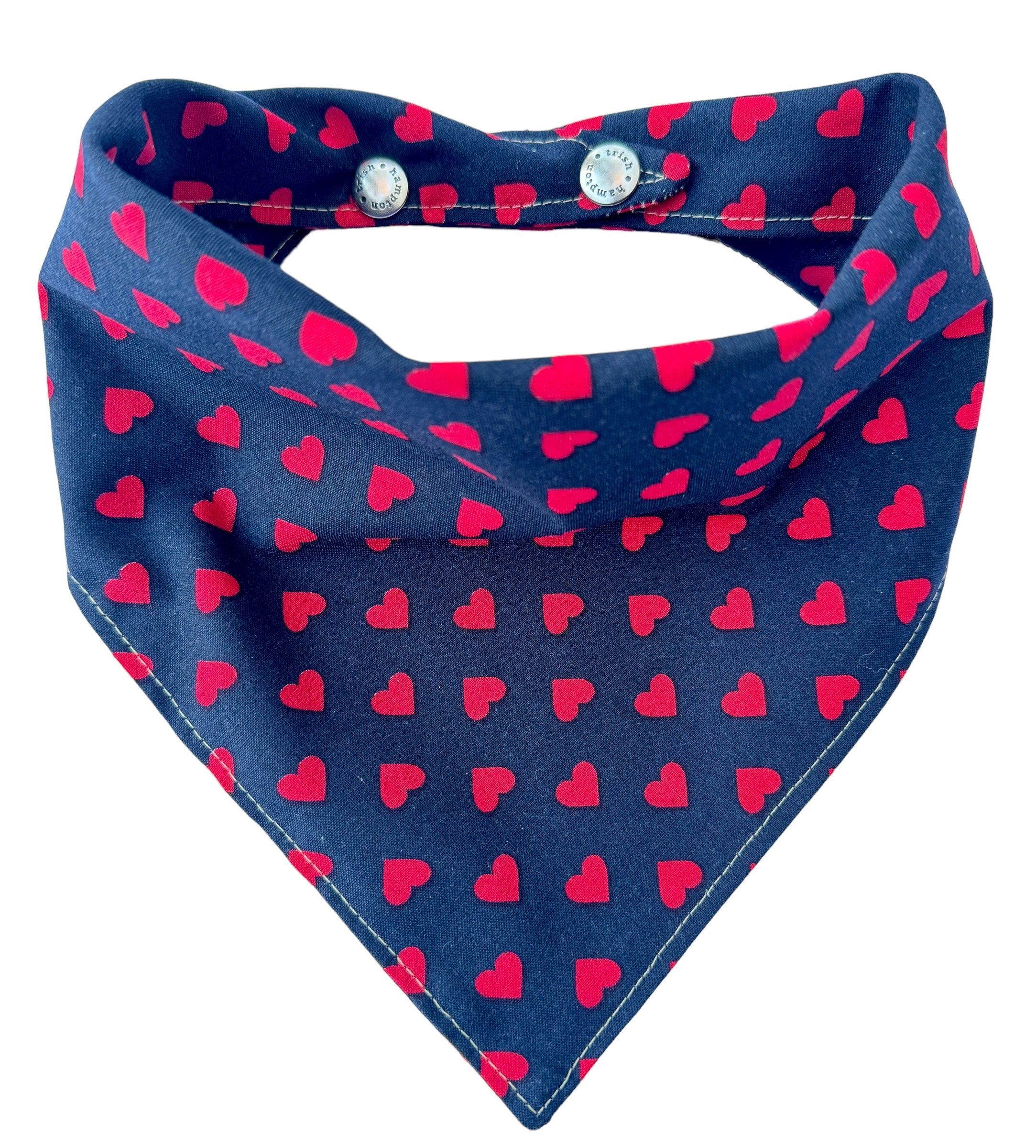 Midnight Hearts Dog Bandana - 757