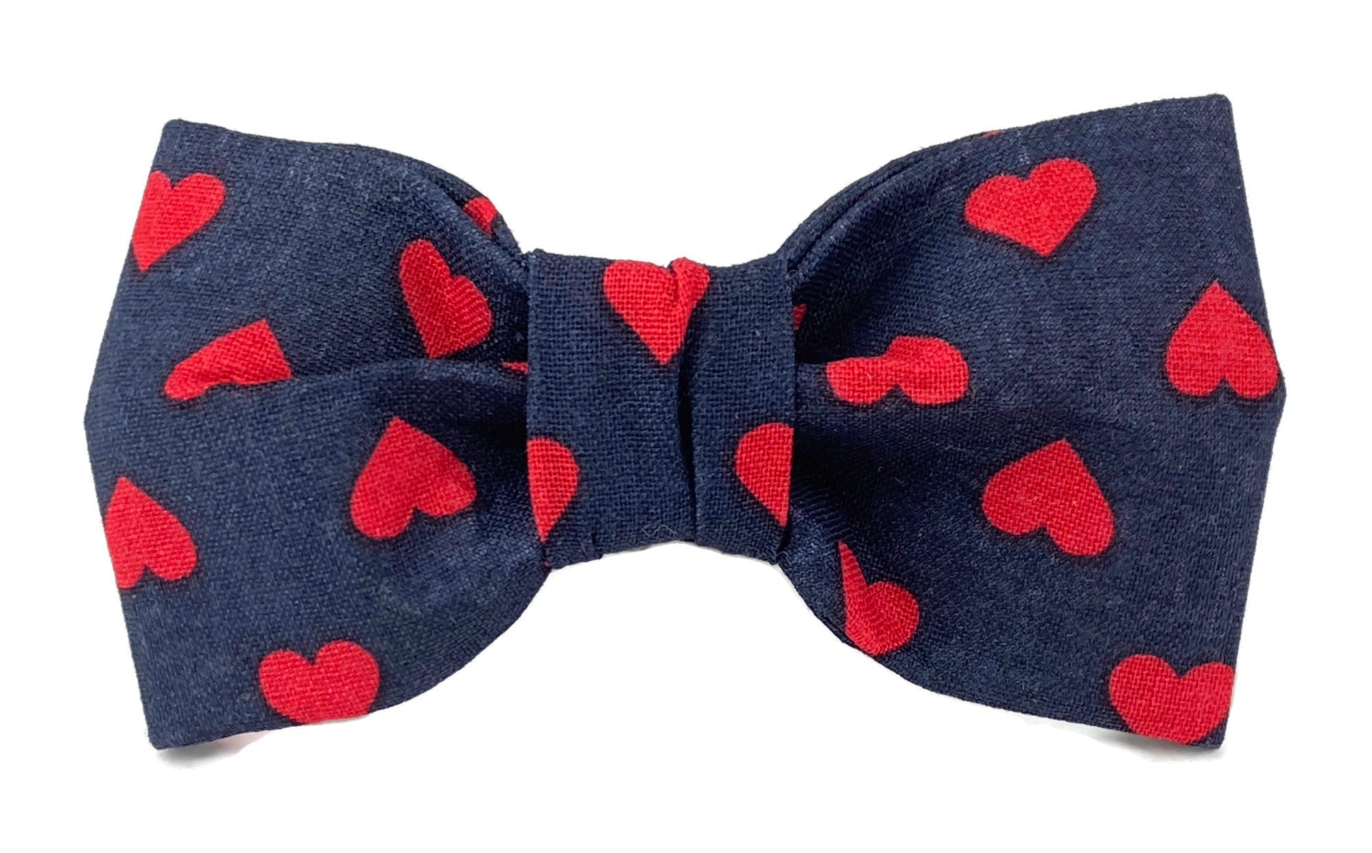 Midnight Hearts Dog Bow Tie - 757