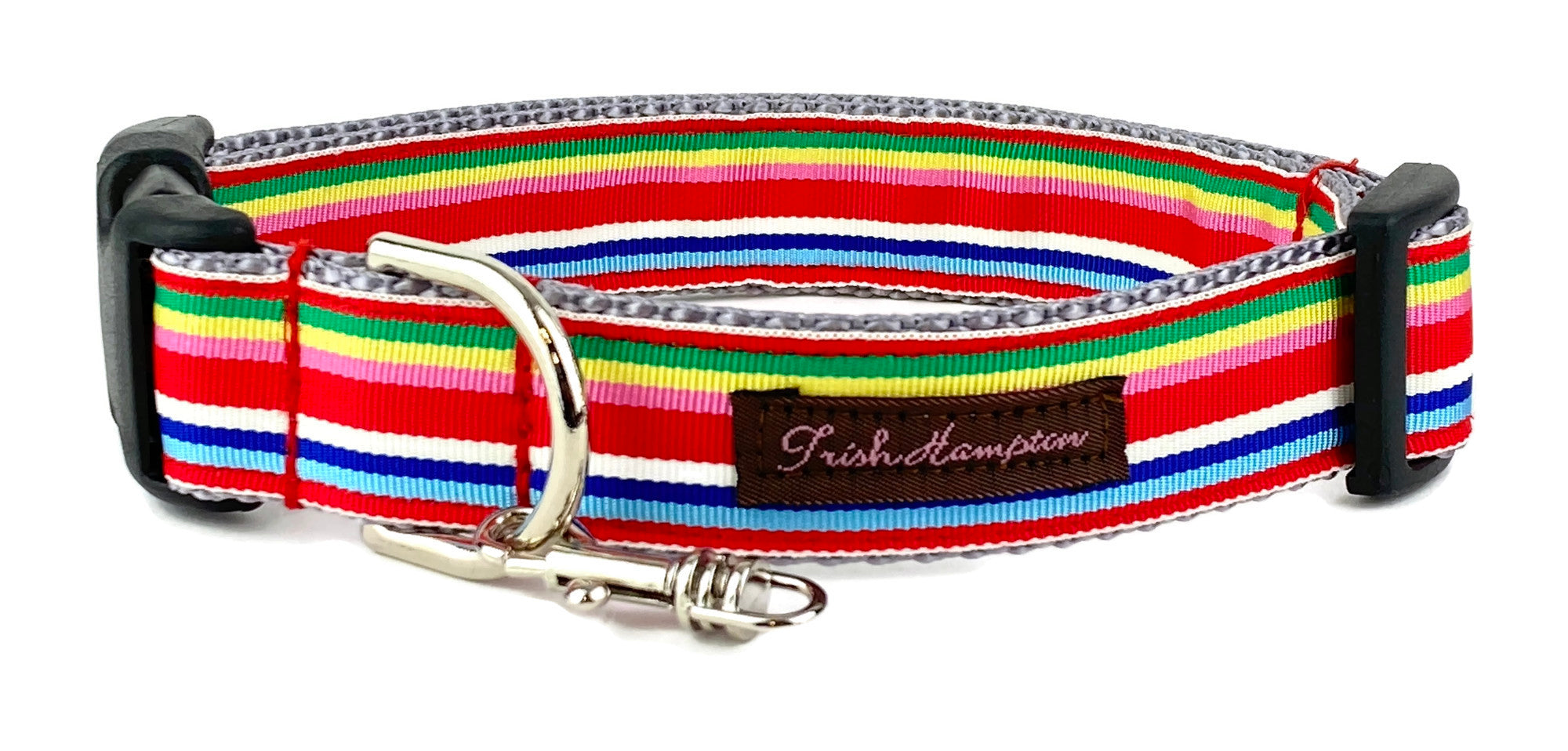 Red Multi Stripe  Dog Collar - 768