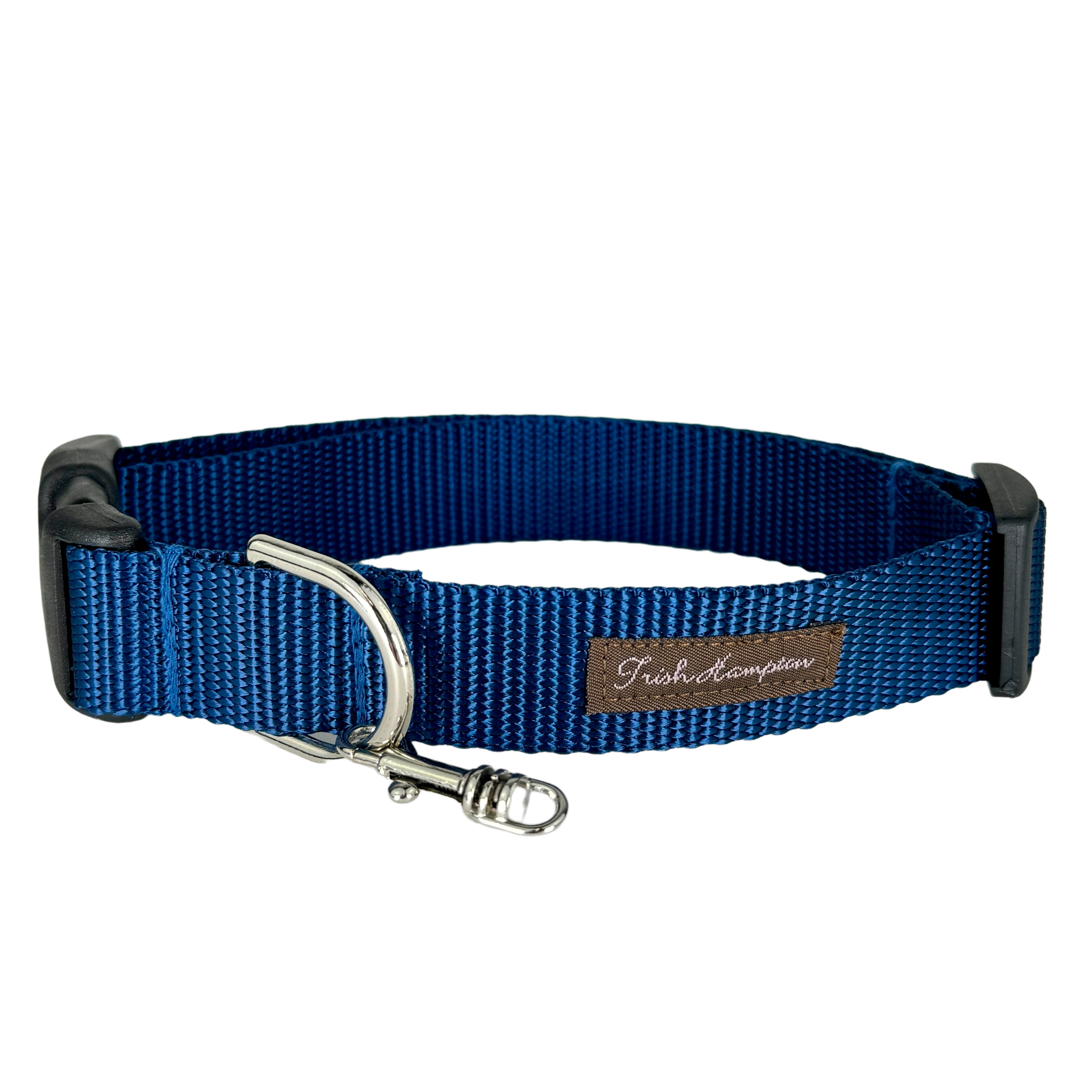 Navy Blue Nylon Webbing Dog Collar - 804
