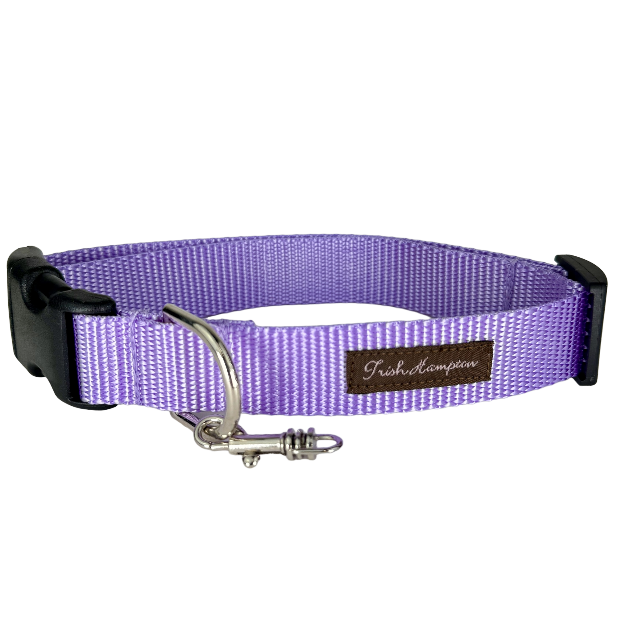 Purple Lilac Nylon Webbing Dog Collar - 805