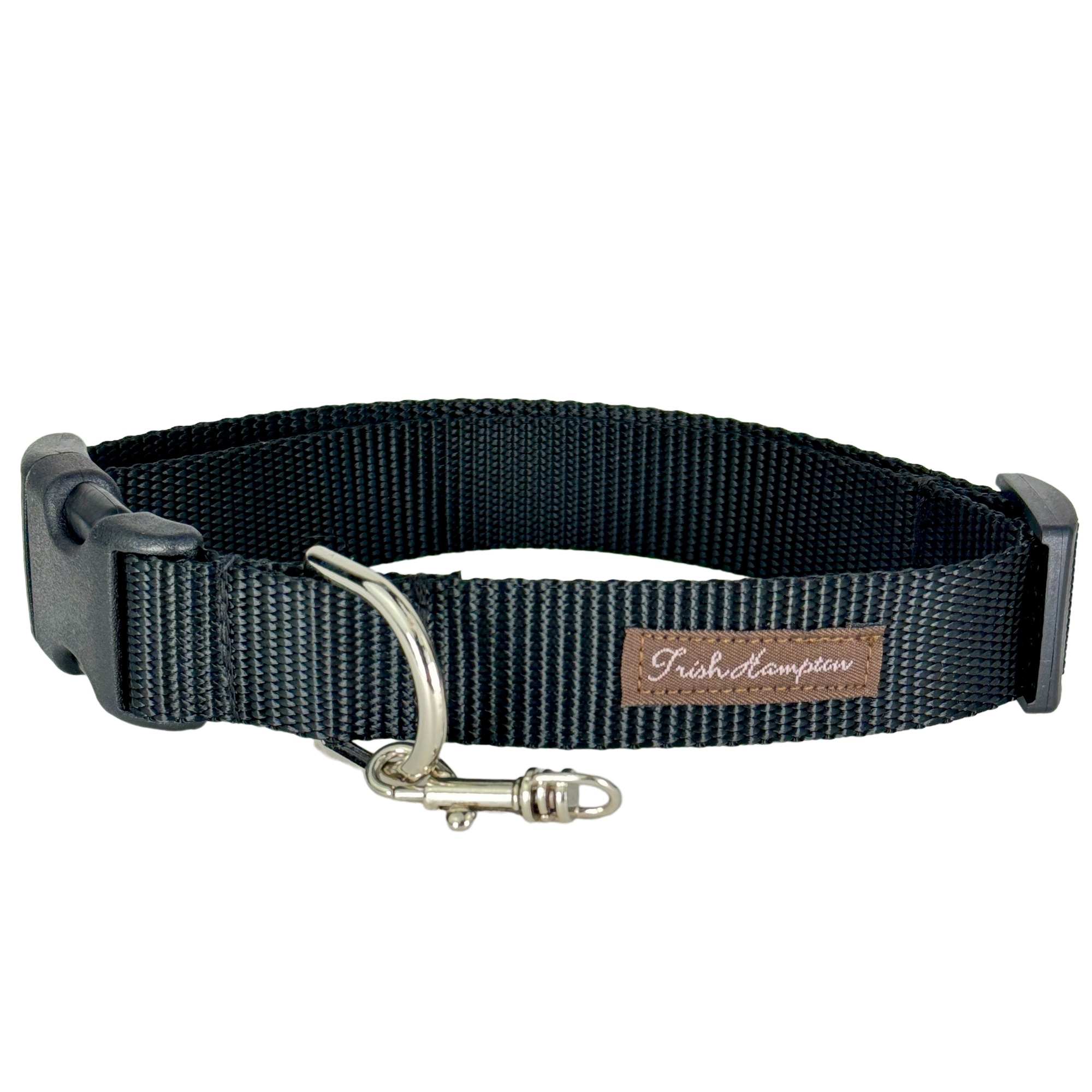 Black Nylon Webbing Dog Collar - 807