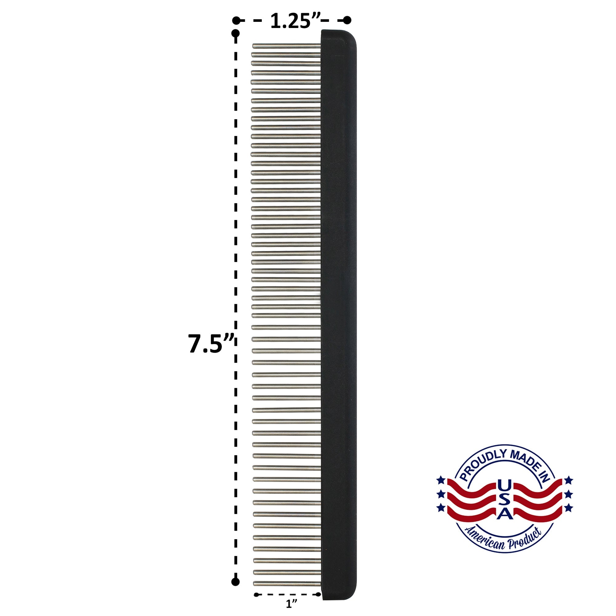 Professional Groomer Comb with Long Dual-Spaced Rotating Teeth deep cleans. Best for Large Breeds image 2