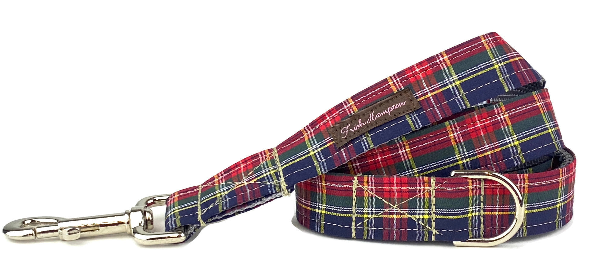 Navy Tartan Plaid 6ft Dog Leash - 903