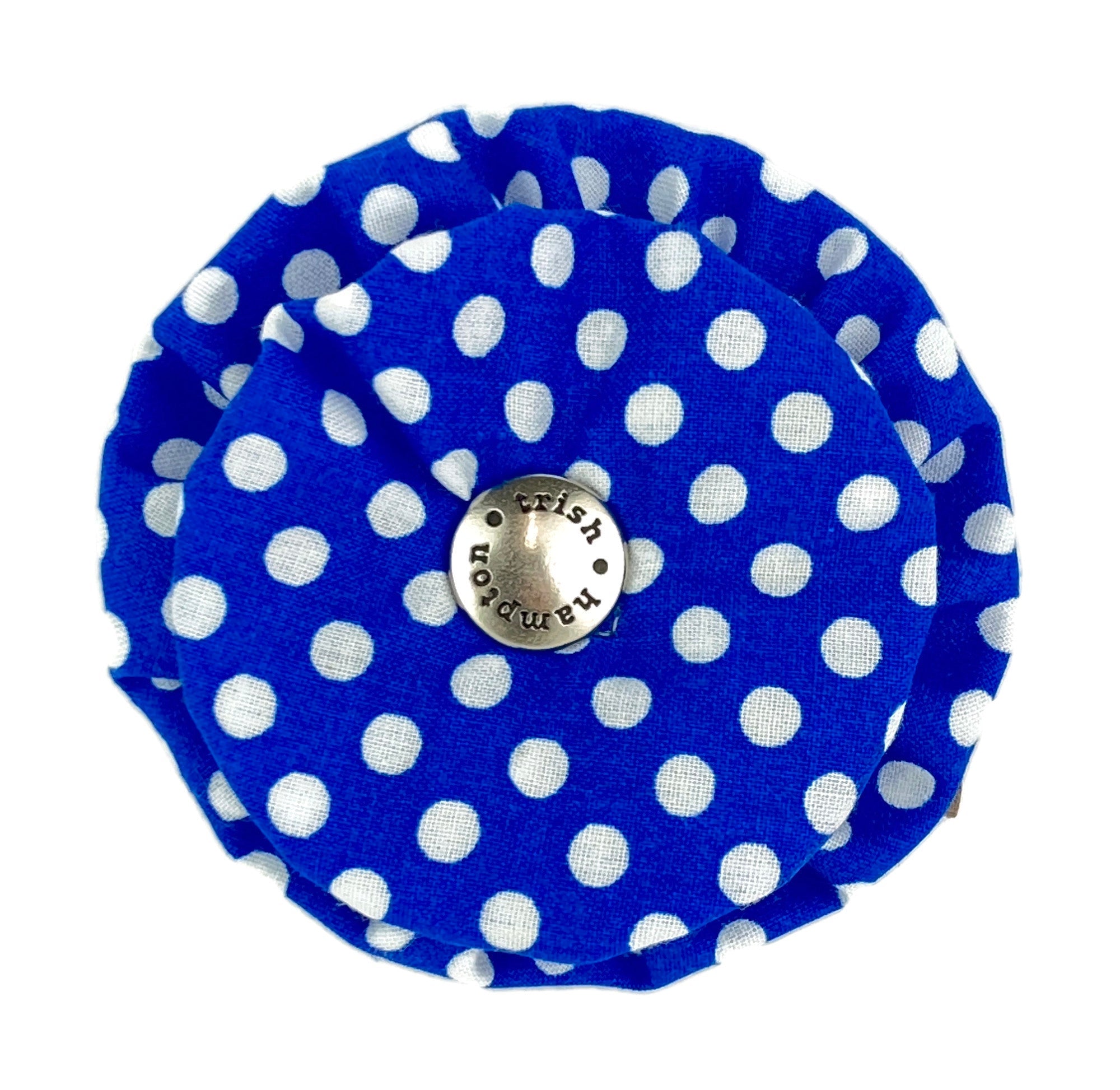 Royal Blue/White Dot Dog Blossom - 921