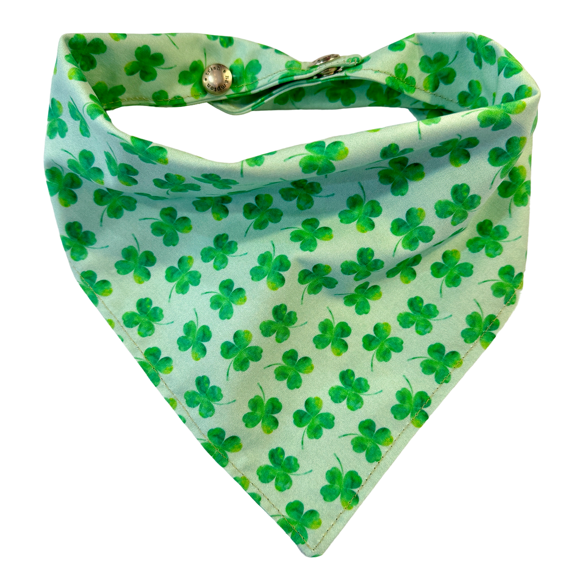 Green Shamrocks Dog Bandana - 925