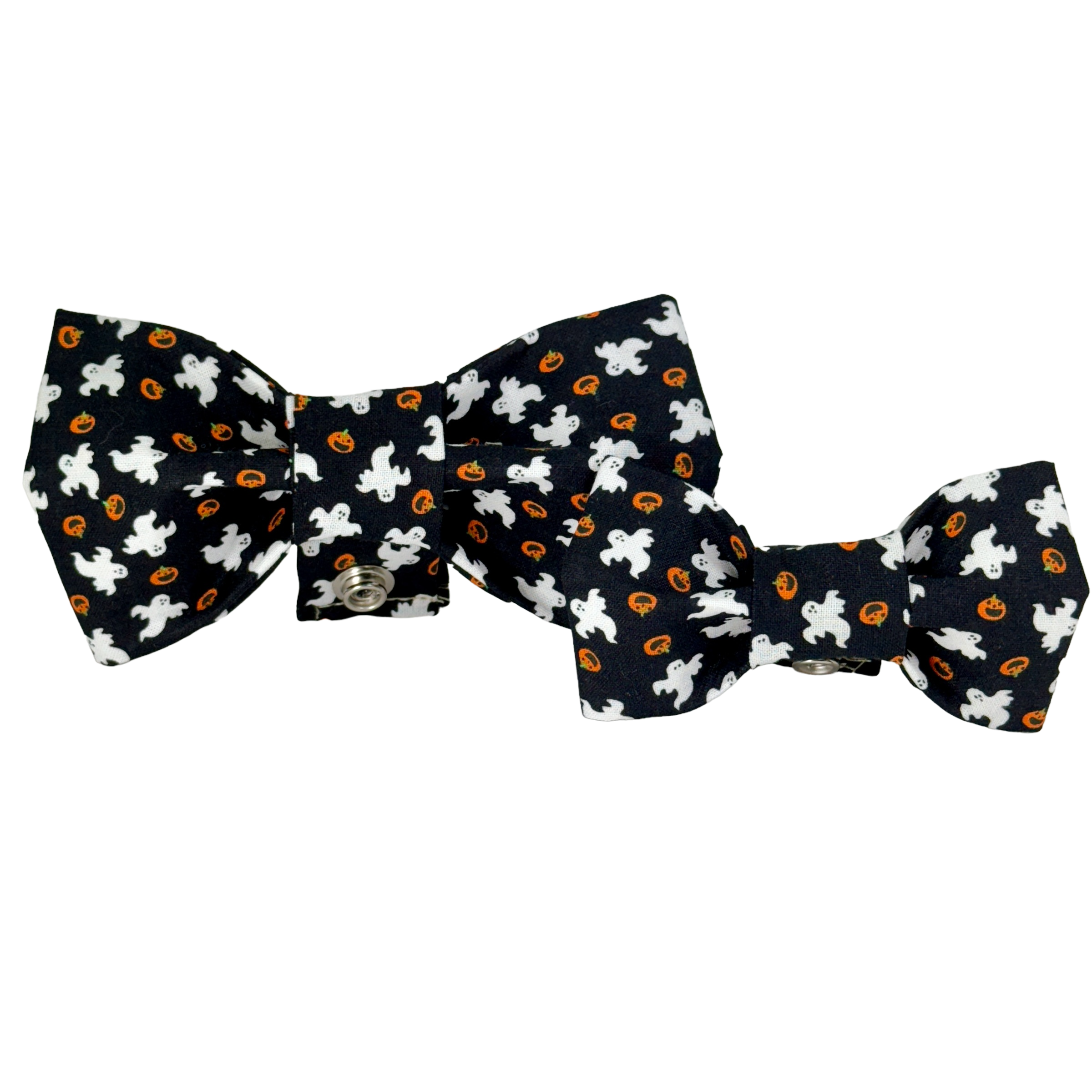 Black Ghosts & Pumpkins Dog Bow Tie - 969