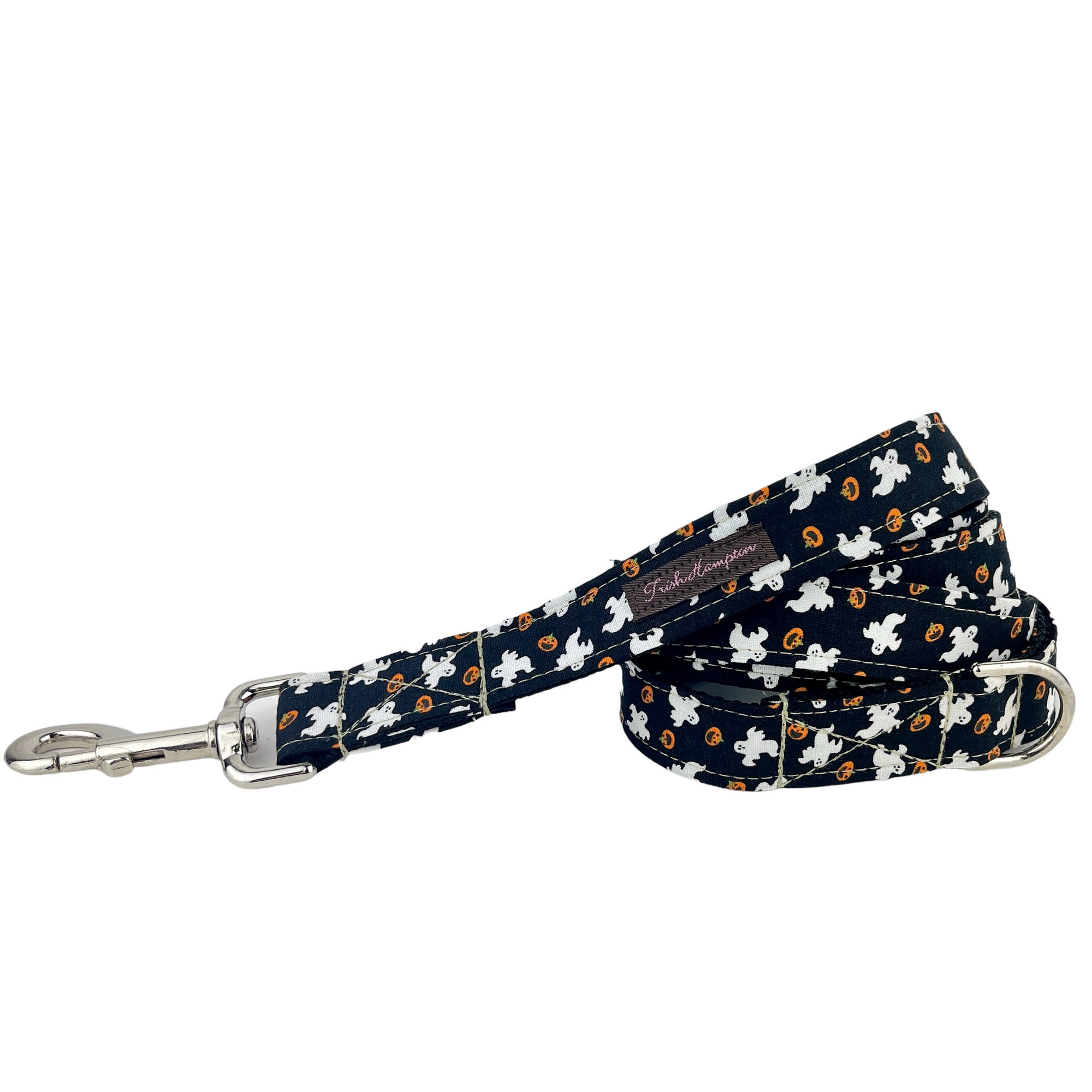 Black Ghosts & Pumpkins 6ft Dog Leash - 969