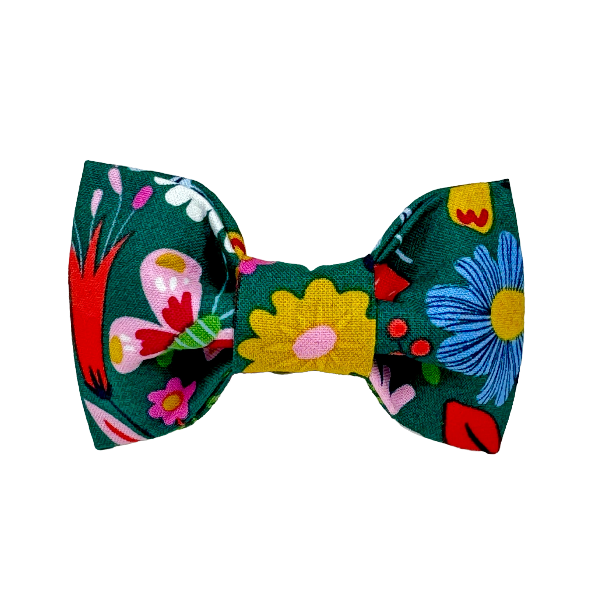 Butterfly & Mushroom Floral Dog Bow Tie - 978