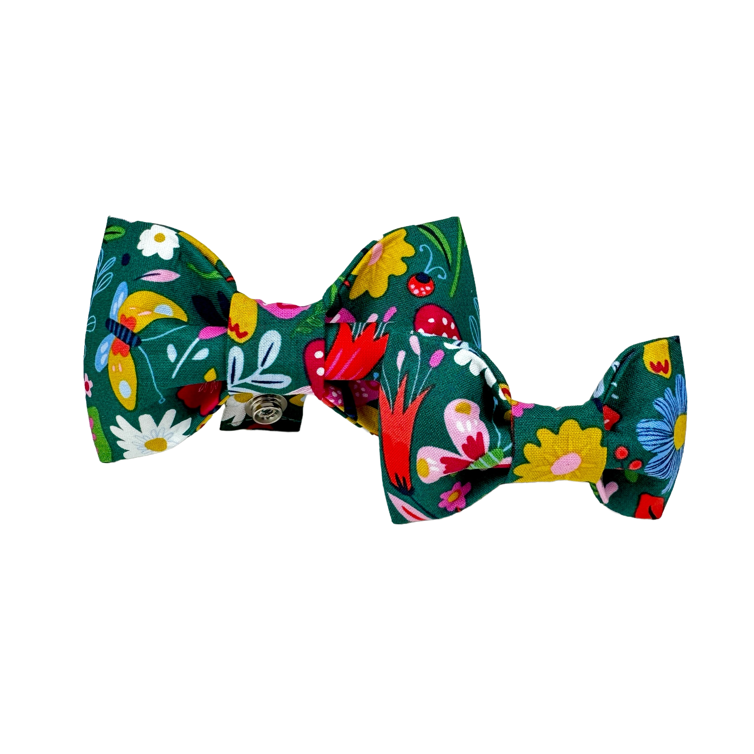 Butterfly & Mushroom Floral Dog Bow Tie - 978