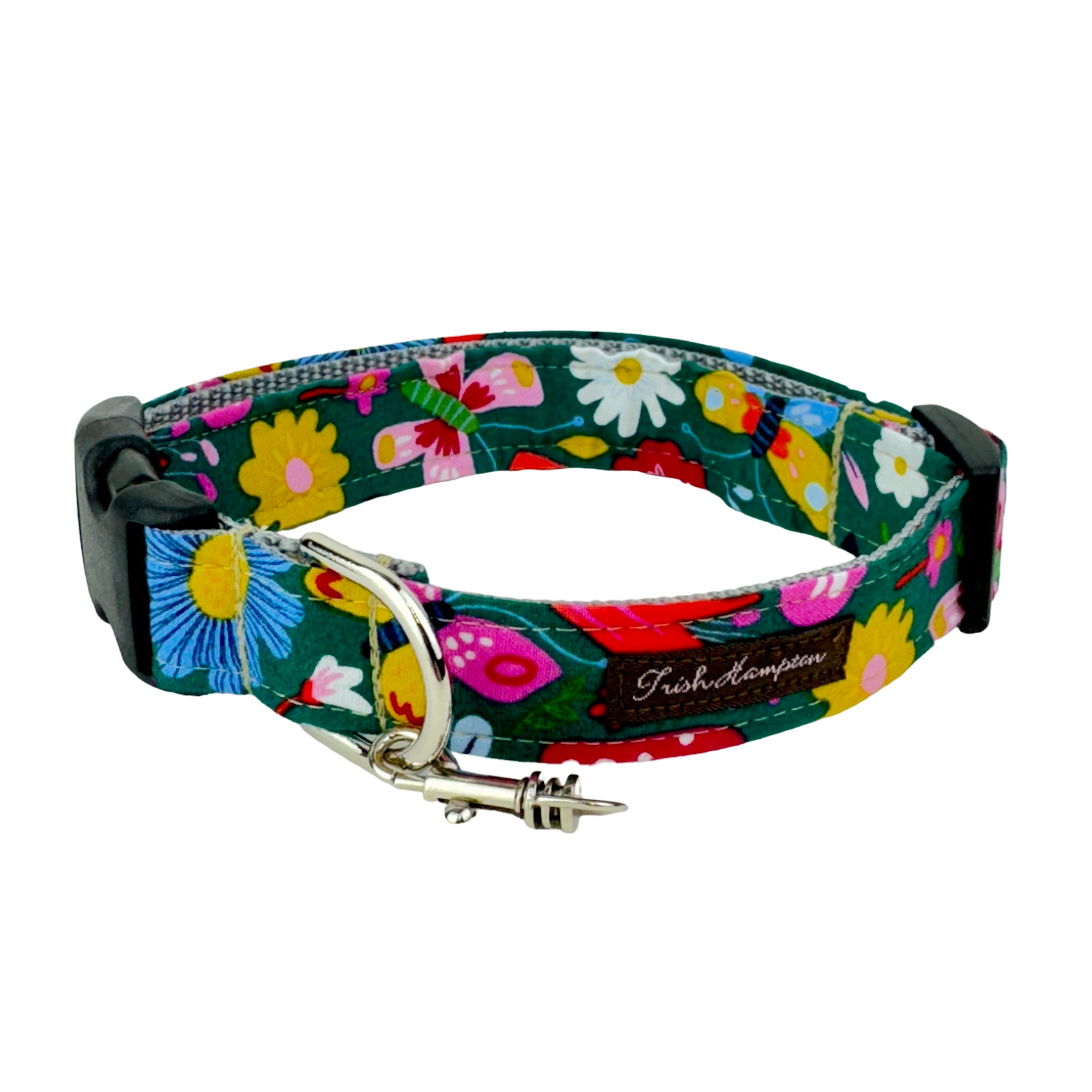 Butterfly & Mushroom Floral Dog Collar -978